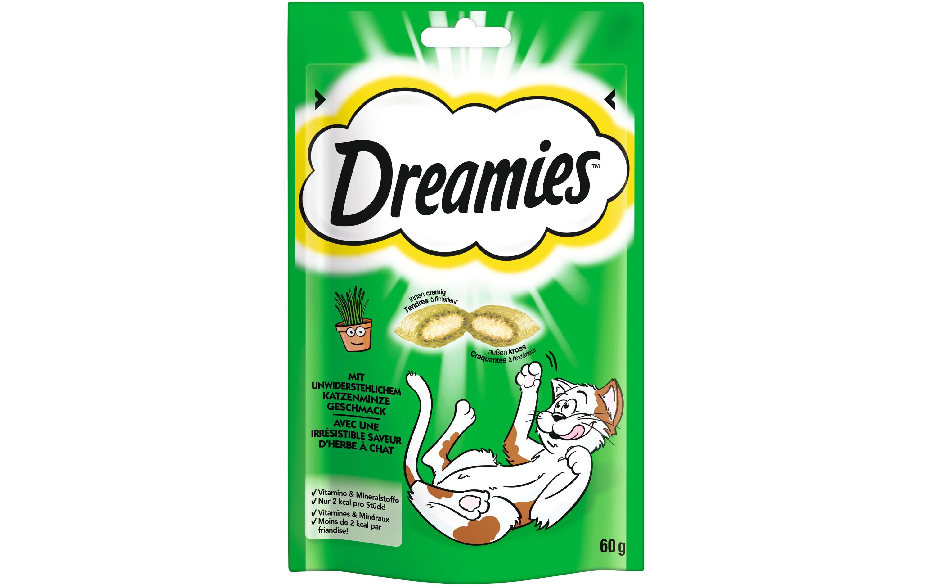 Dreamies Katzen-Snack mit Katzenminze Geschmack, 6 x 60 g