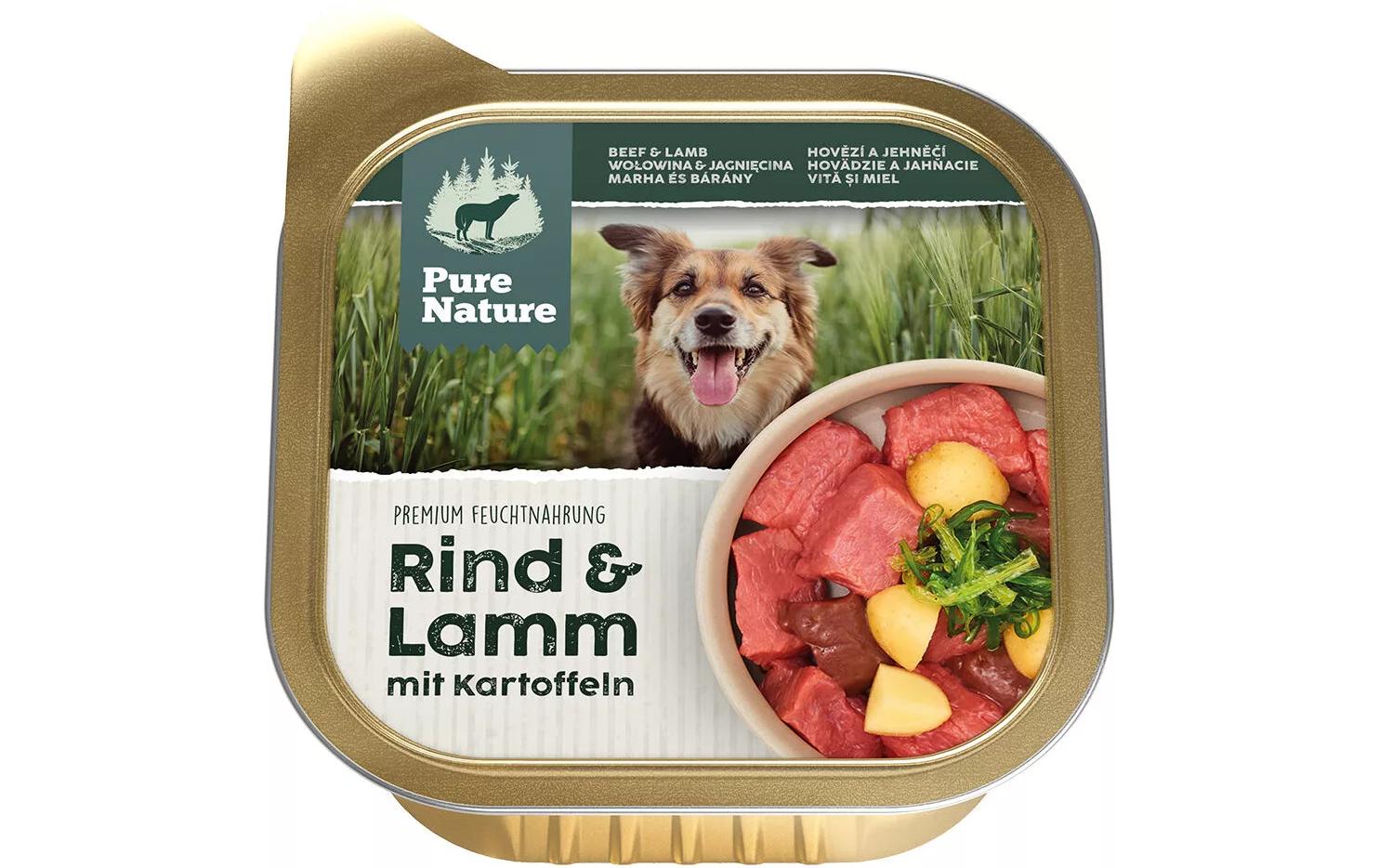 Pure Nature Nassfutter Rind&Lamm, 150 g