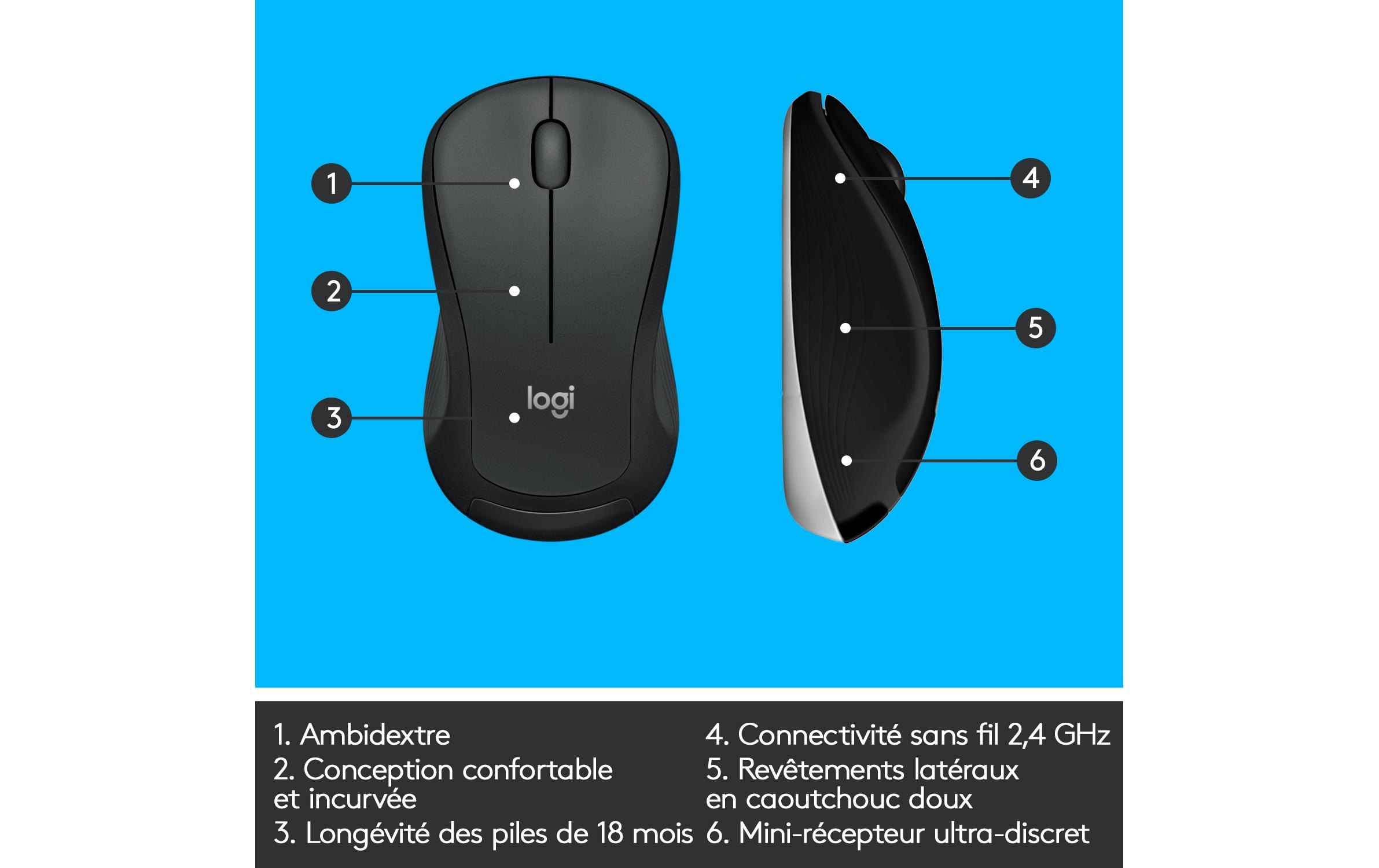 Logitech Tastatur-Maus-Set MK540 Advanced CH-Layout, für Windows