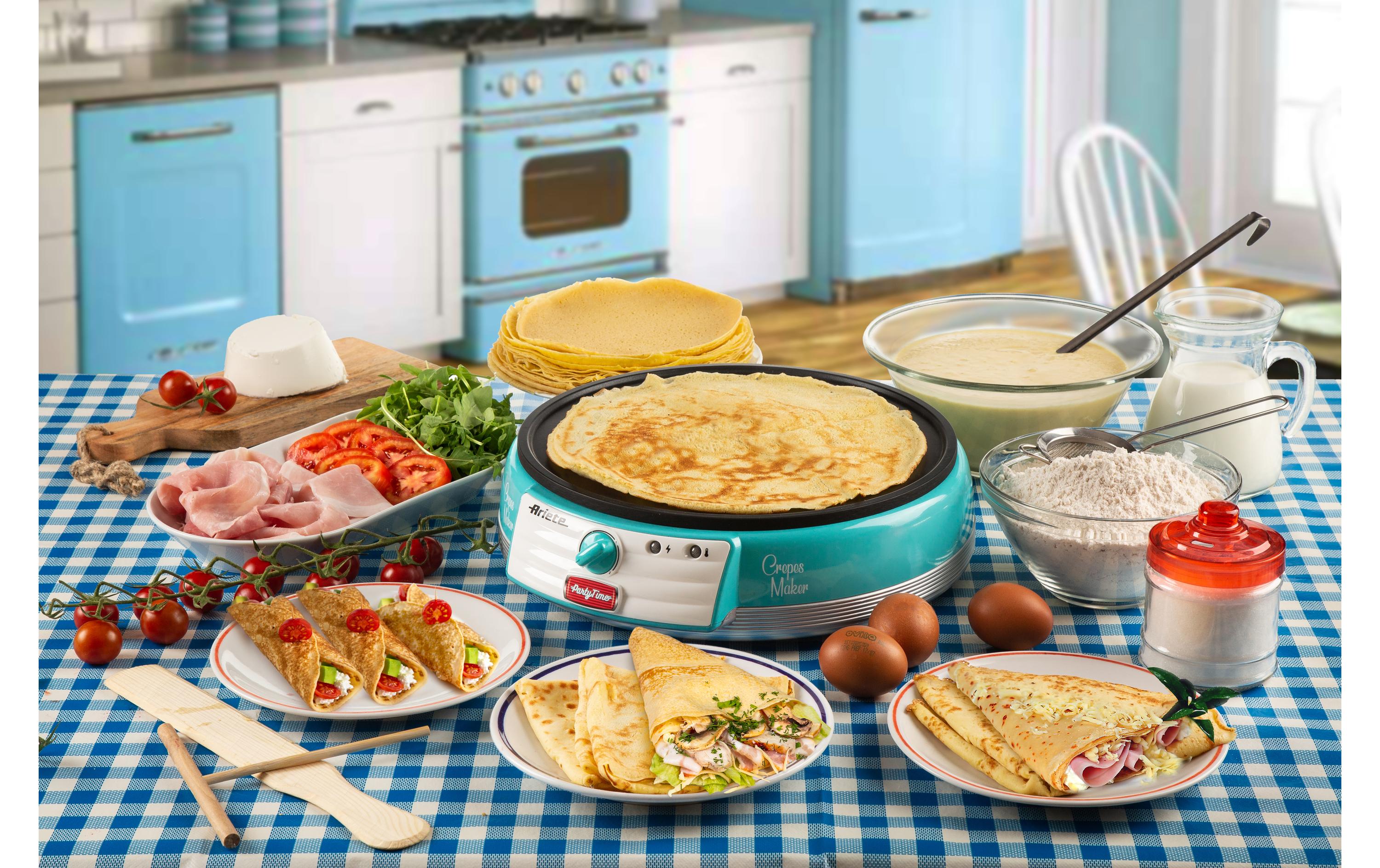 Ariete Crêpe Maker Party Time ARI-202-BL 1000 W, Blau