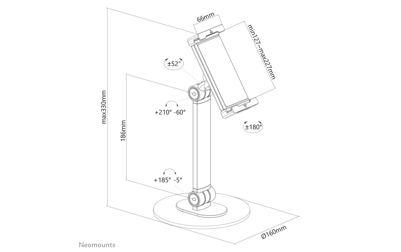 NEOMOUNTS Standfuss DS15-540BL1