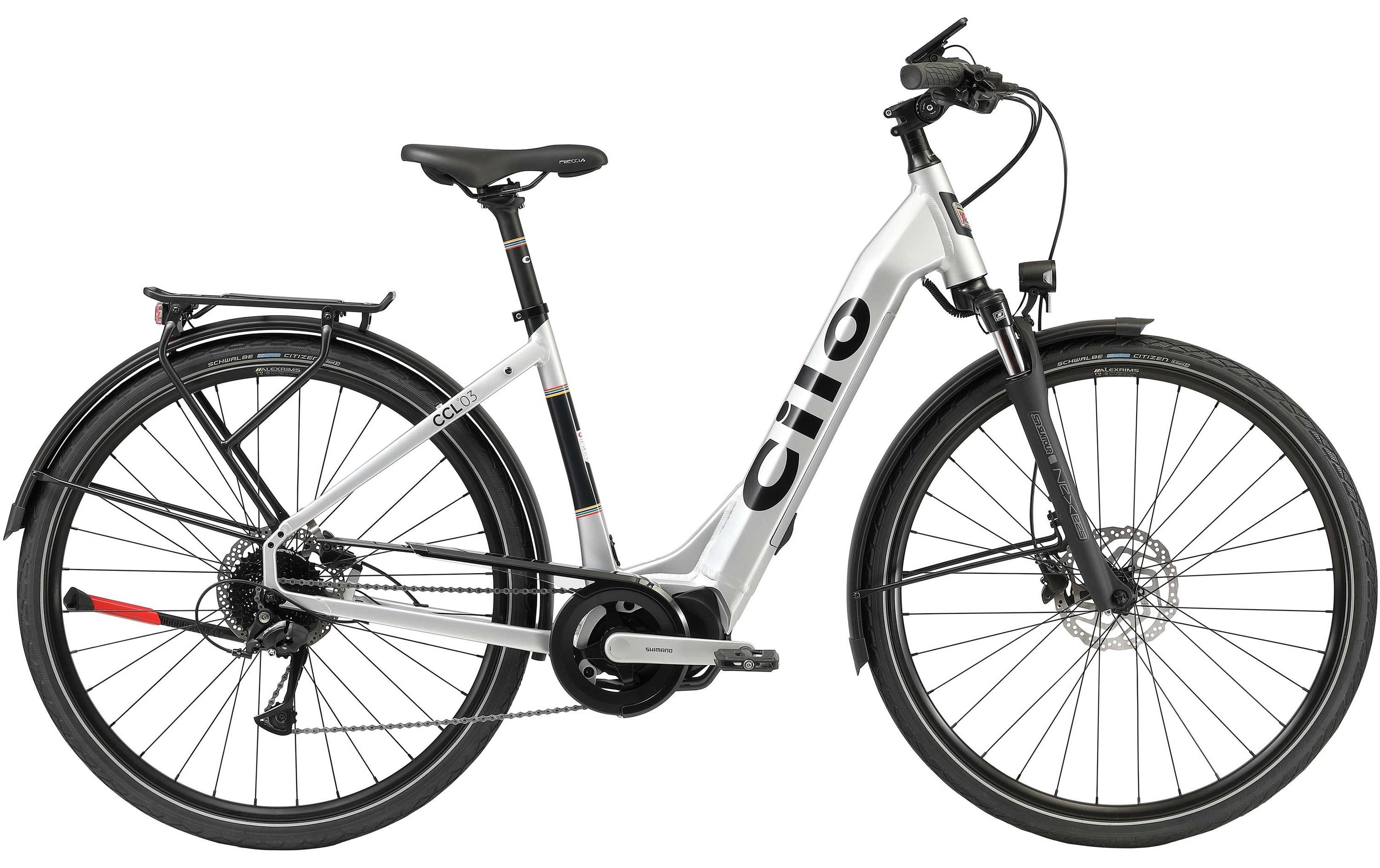 Cilo E-Citybike Cilo Urbanflea CCL°03 Silber, 48 cm