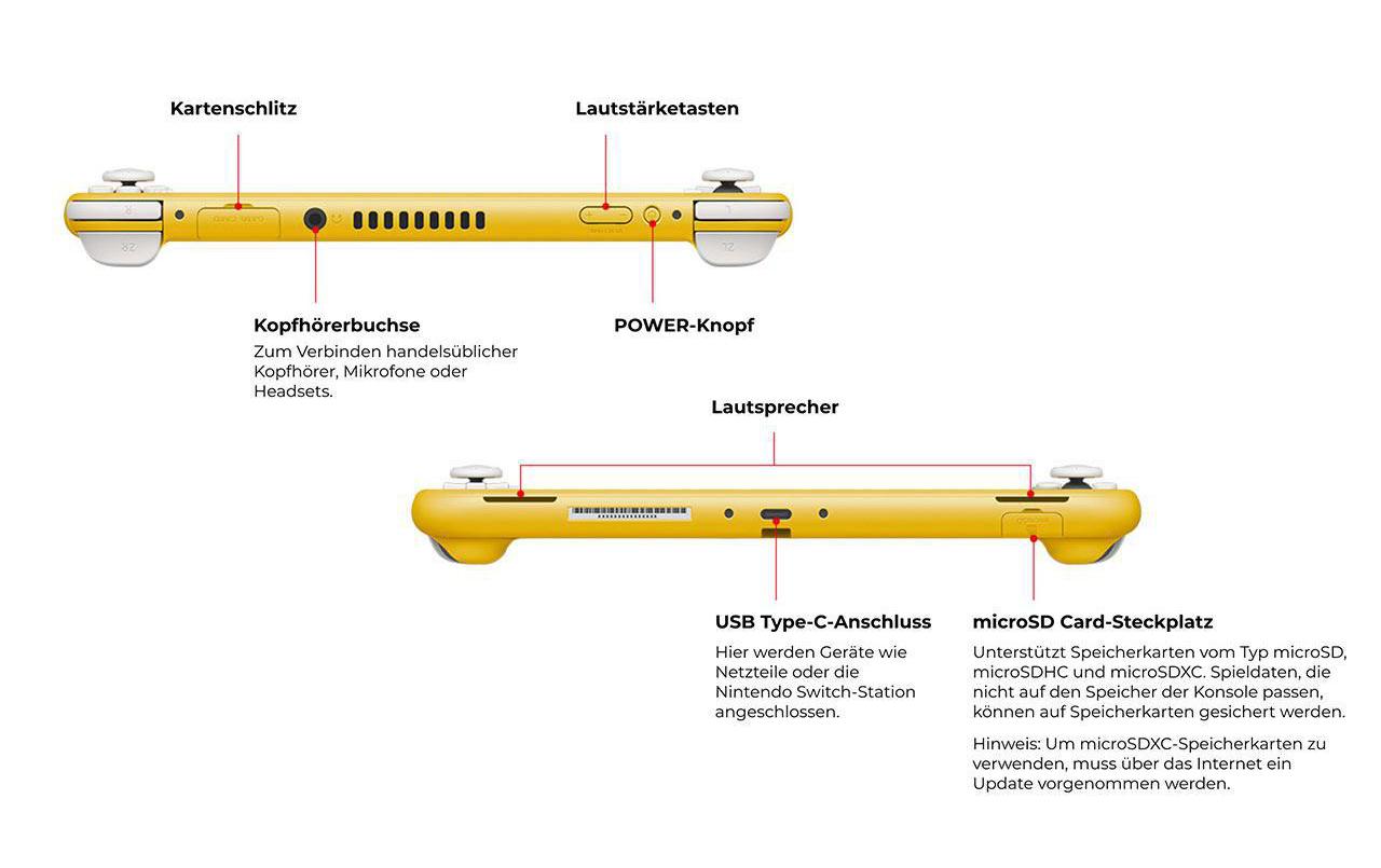 Nintendo Handheld Switch Lite Gelb
