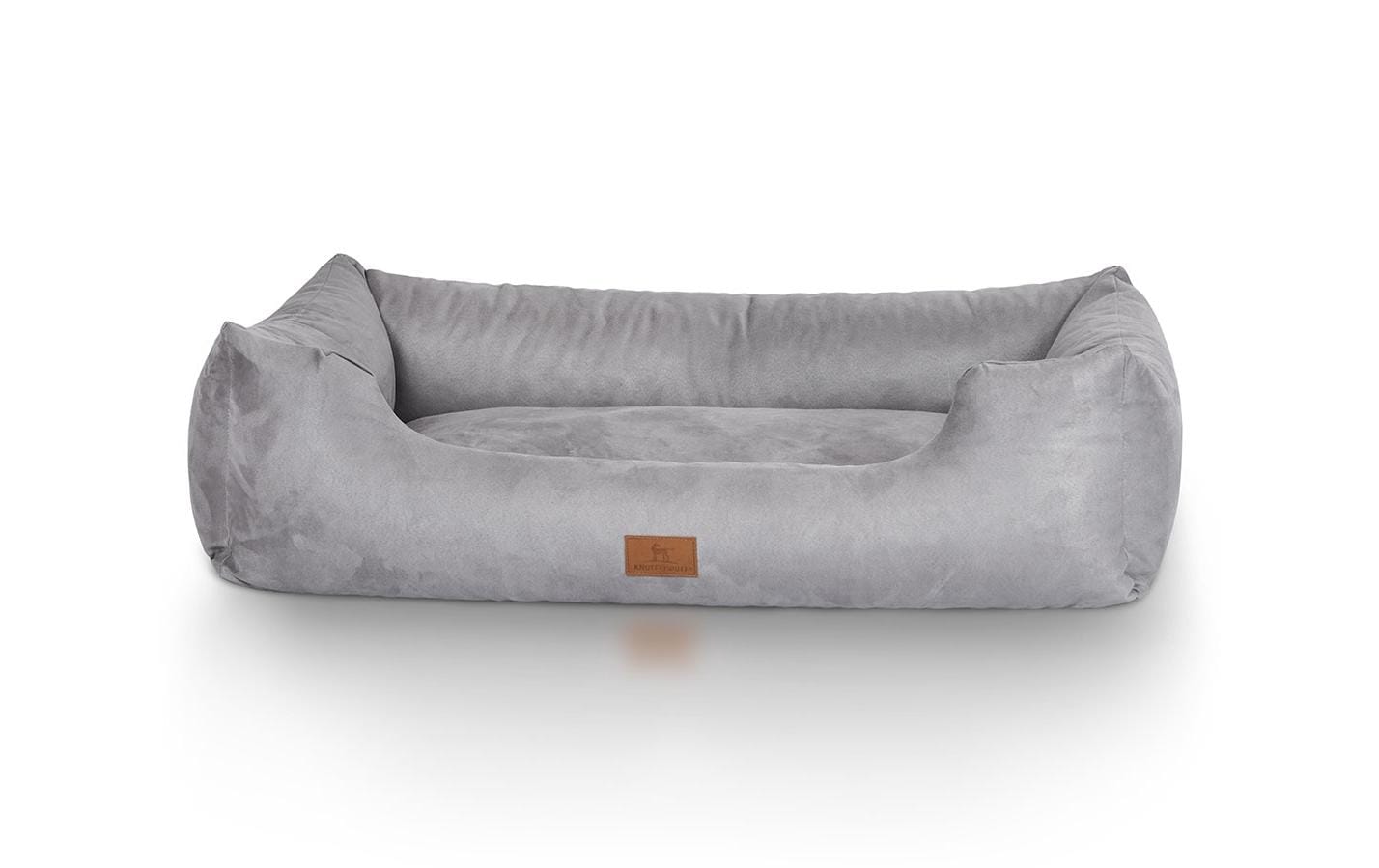 Knuffelwuff Hunde-Bett Dreamline Velour XXL, 120 x 85 cm, Grau