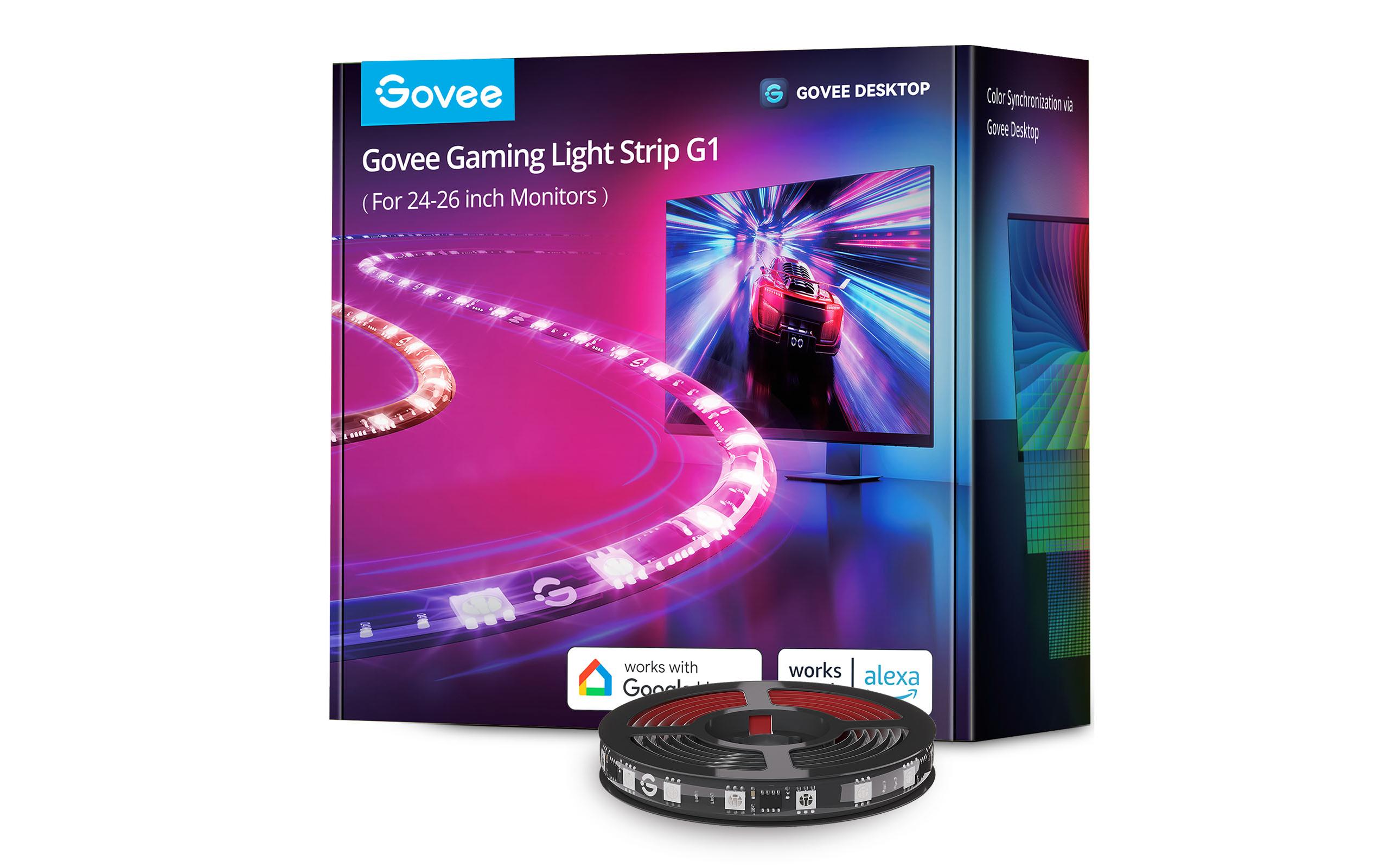 Govee LED Stripe Gaming G1, Wi-Fi + Bluetooth, RGBIC, 27-34
