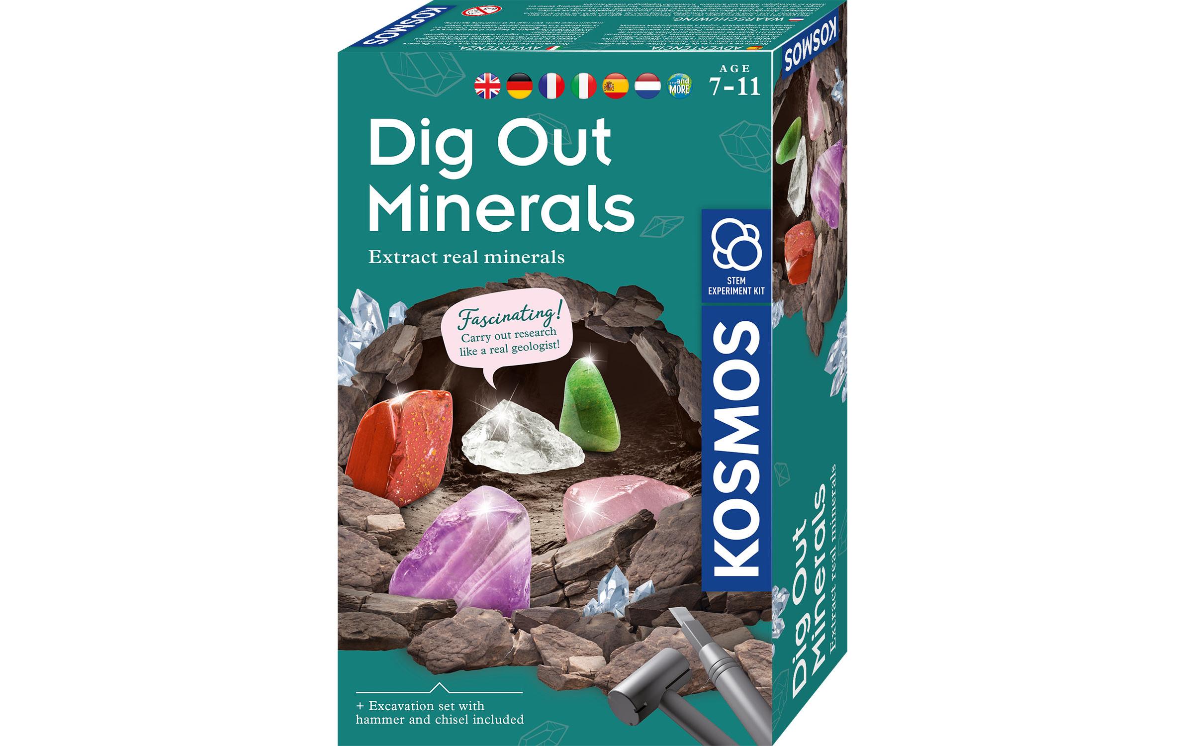 Kosmos Experimentierkasten Dig Out Minerals Multilingual