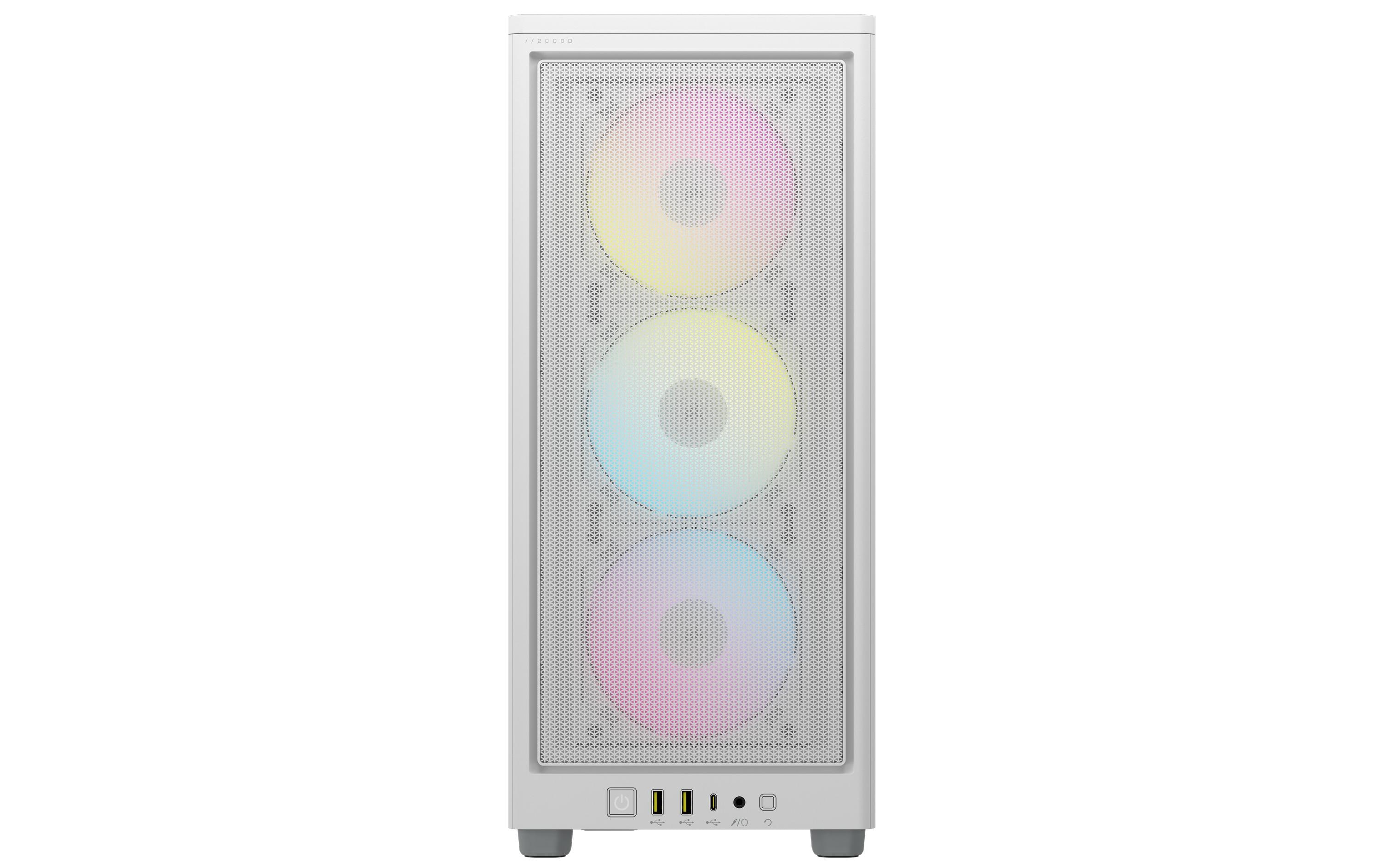 Corsair PC-Gehäuse iCUE 2000D RGB Airflow Weiss