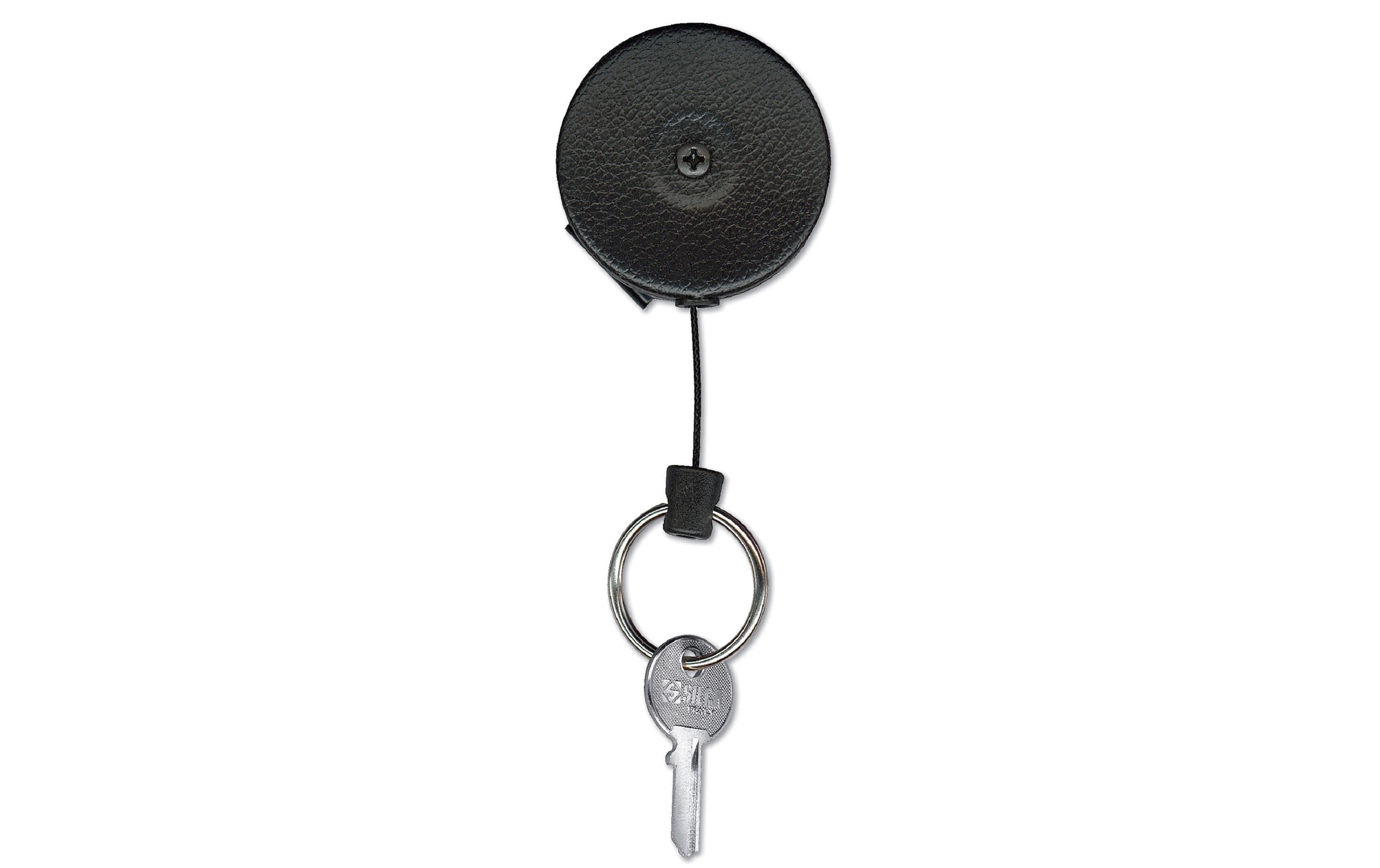 KEY-BAK Ausweishalter KB-MINI Badge 120 cm, mit Clip, Schwarz