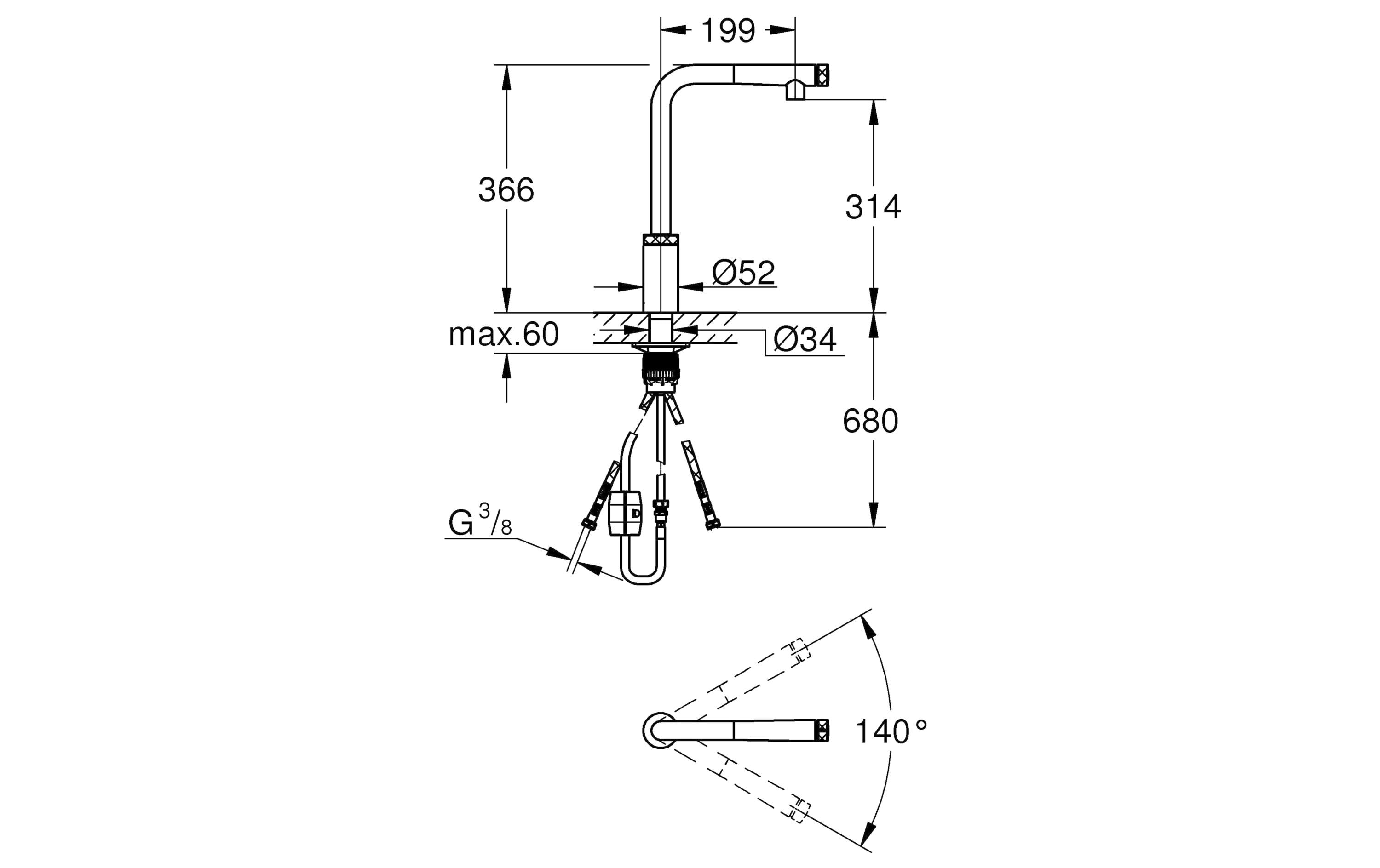 GROHE Küchenarmatur Minta Smart Control