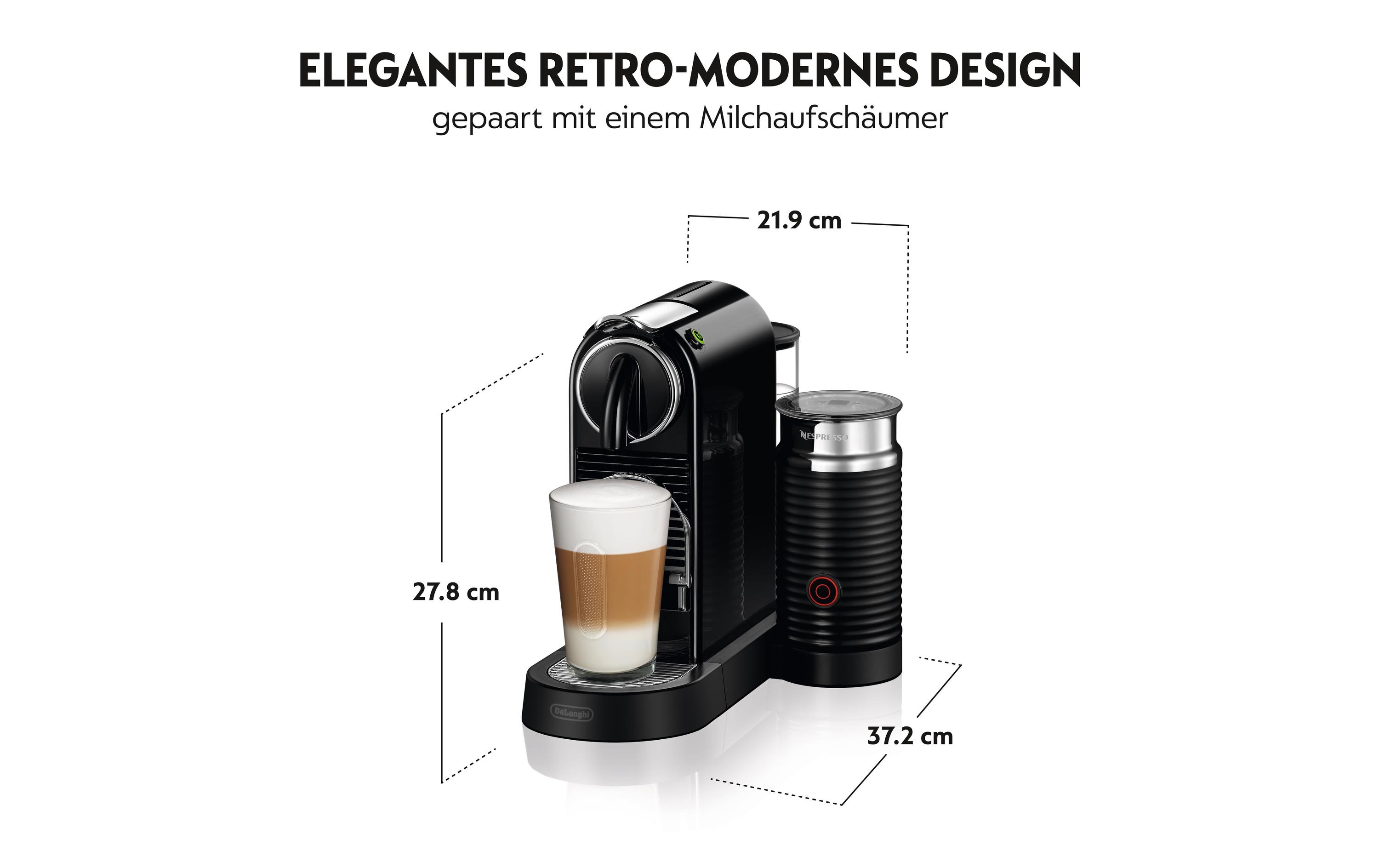 De'Longhi Kaffeemaschine Nespresso CitiZ & Milk EN267.BAE Schwarz