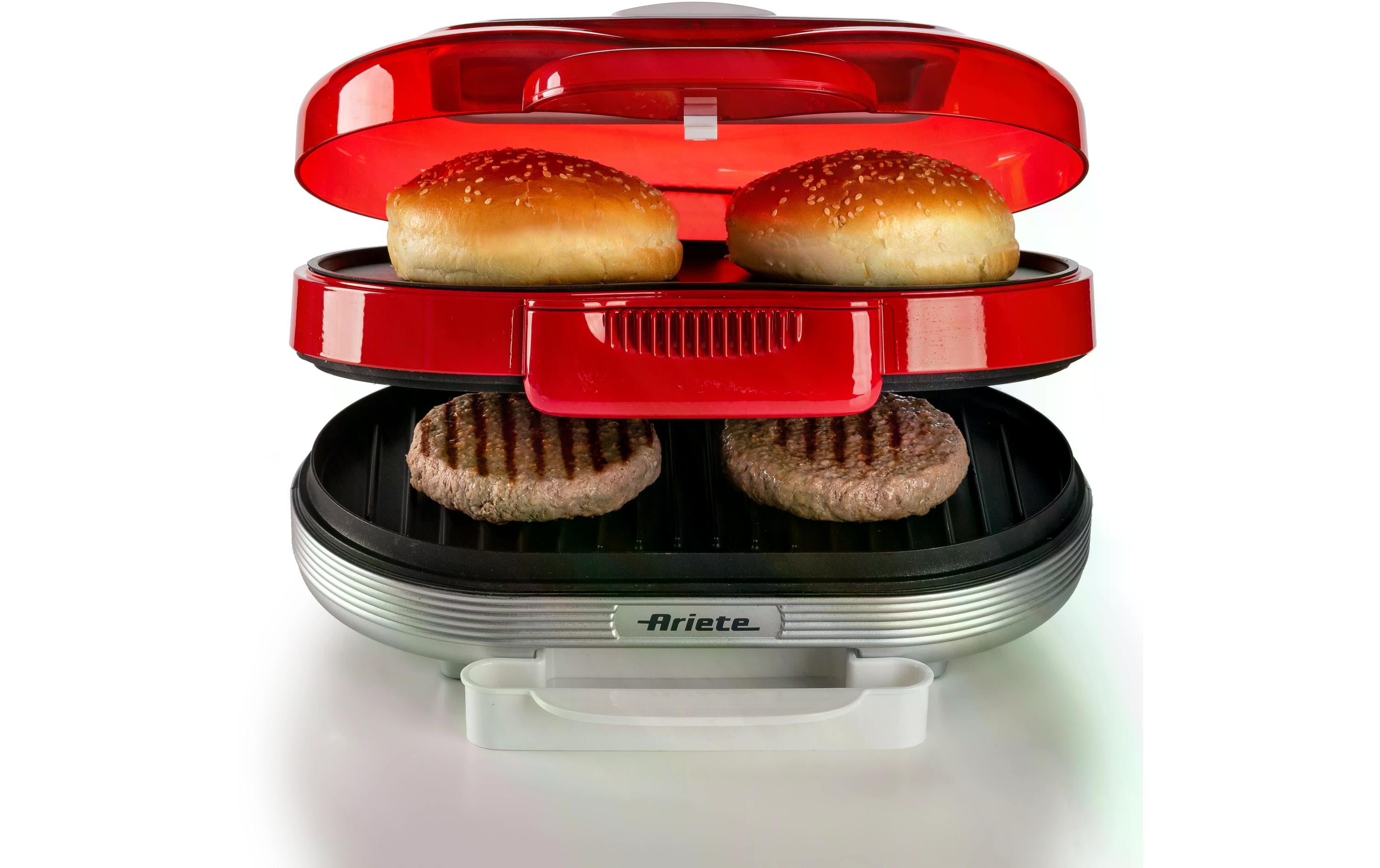 Ariete Hamburger-Grill Party Time ARI-205-RD 1200 W, Rot/Weiss