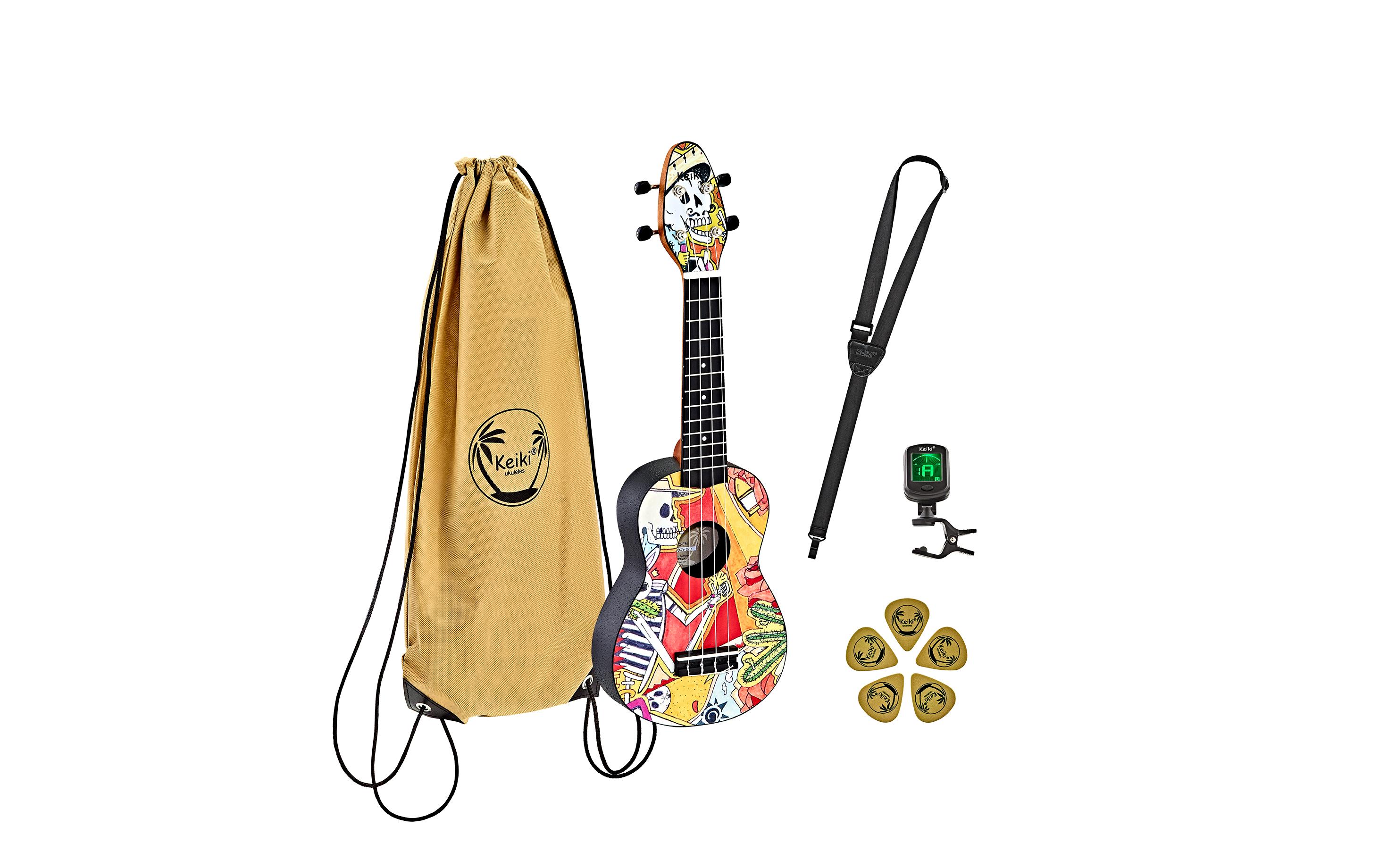 Ortega Guitars Ukulele Keiki Package K2-EM – El Muerto