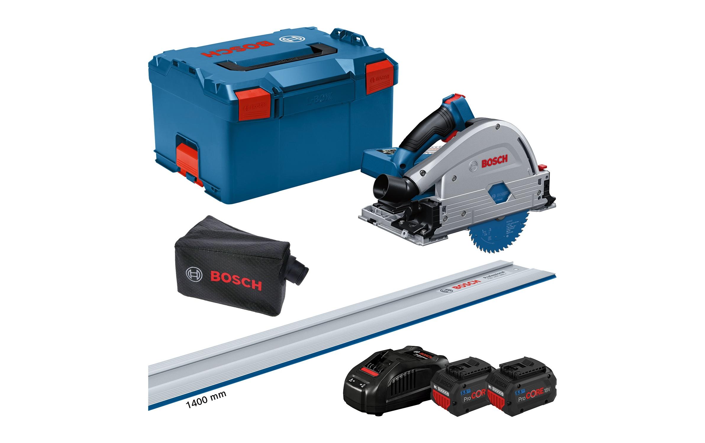 Bosch Professional Akku-Tauchsäge GKT 18V-52 GC L-Boxx Set