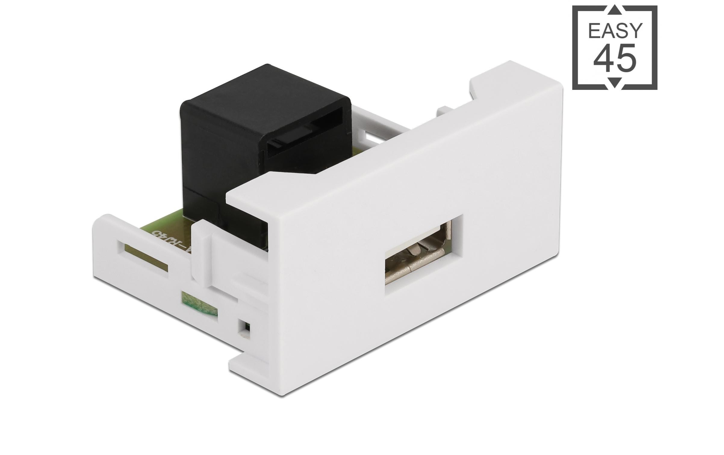 Delock Easy 45 Modul 22.5 x 45 mm RJ45 - USB-A Buchse