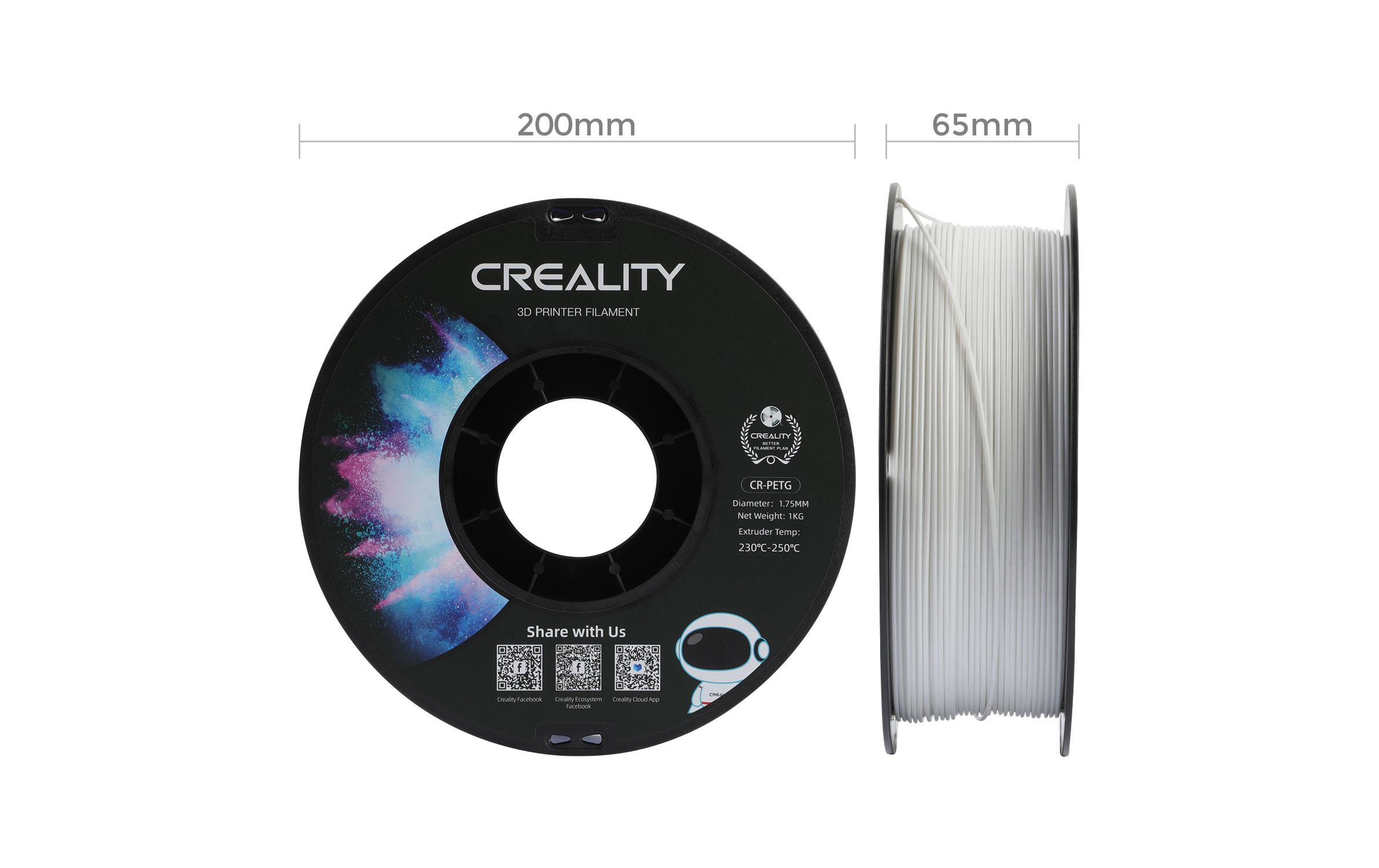 Creality Filament PETG, Weiss, 1.75 mm, 1 kg