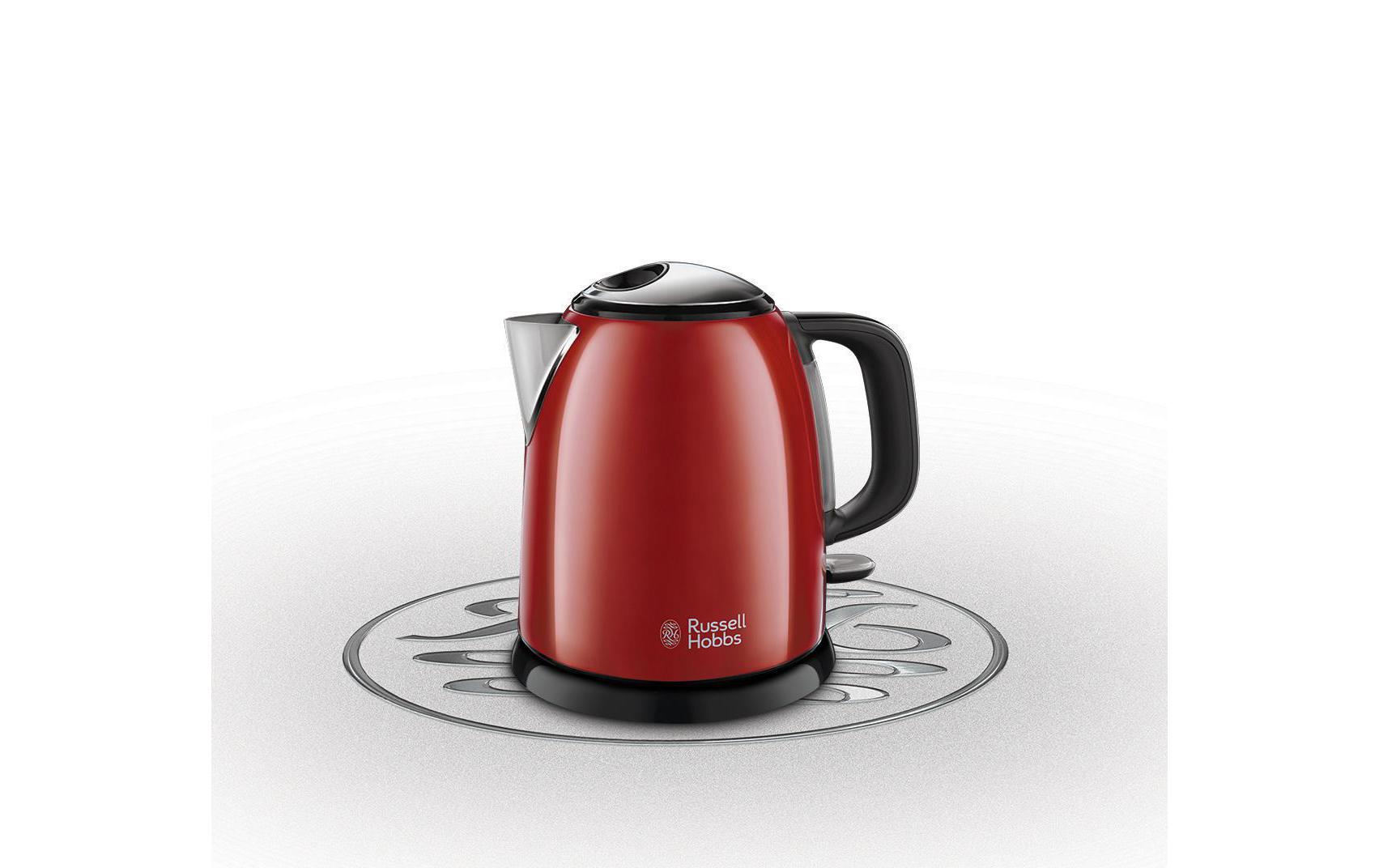 Russell Hobbs Wasserkocher 24992-70 Colours Plus 1 l, Rot/Schwarz