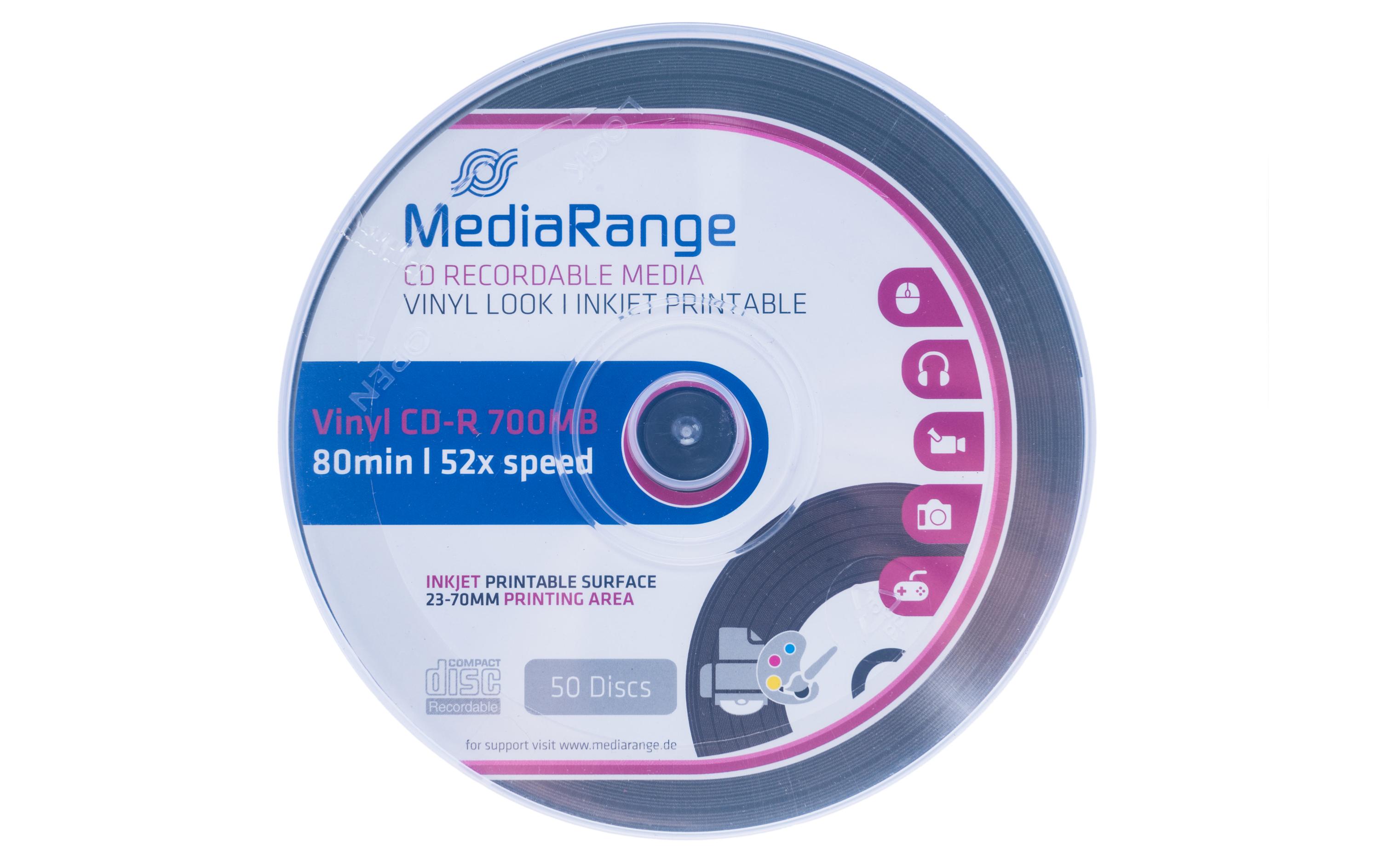 MediaRange CD-R Medien 700 MB, Spindel (50 Stück)