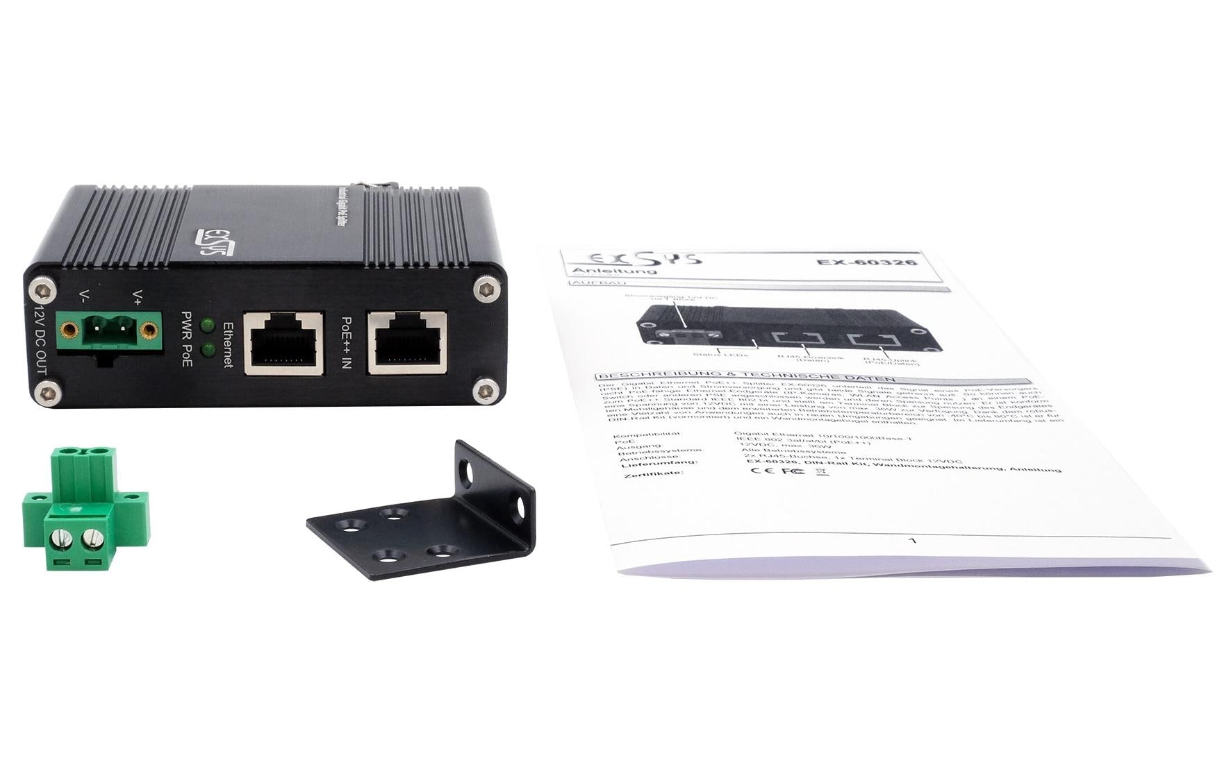 Exsys PoE Splitter EX-60326