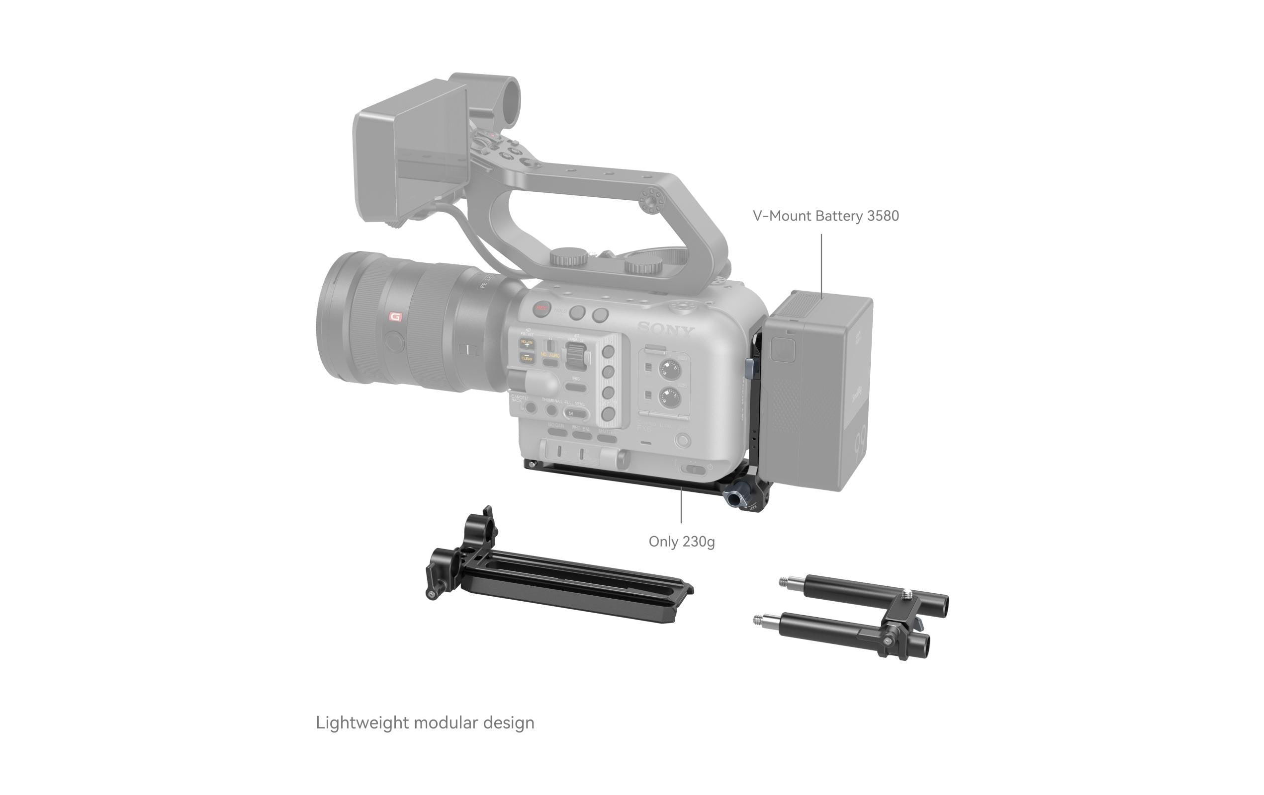 Smallrig Digitalkamera-Akku V-Mount Akku-Montageplatten-Kit