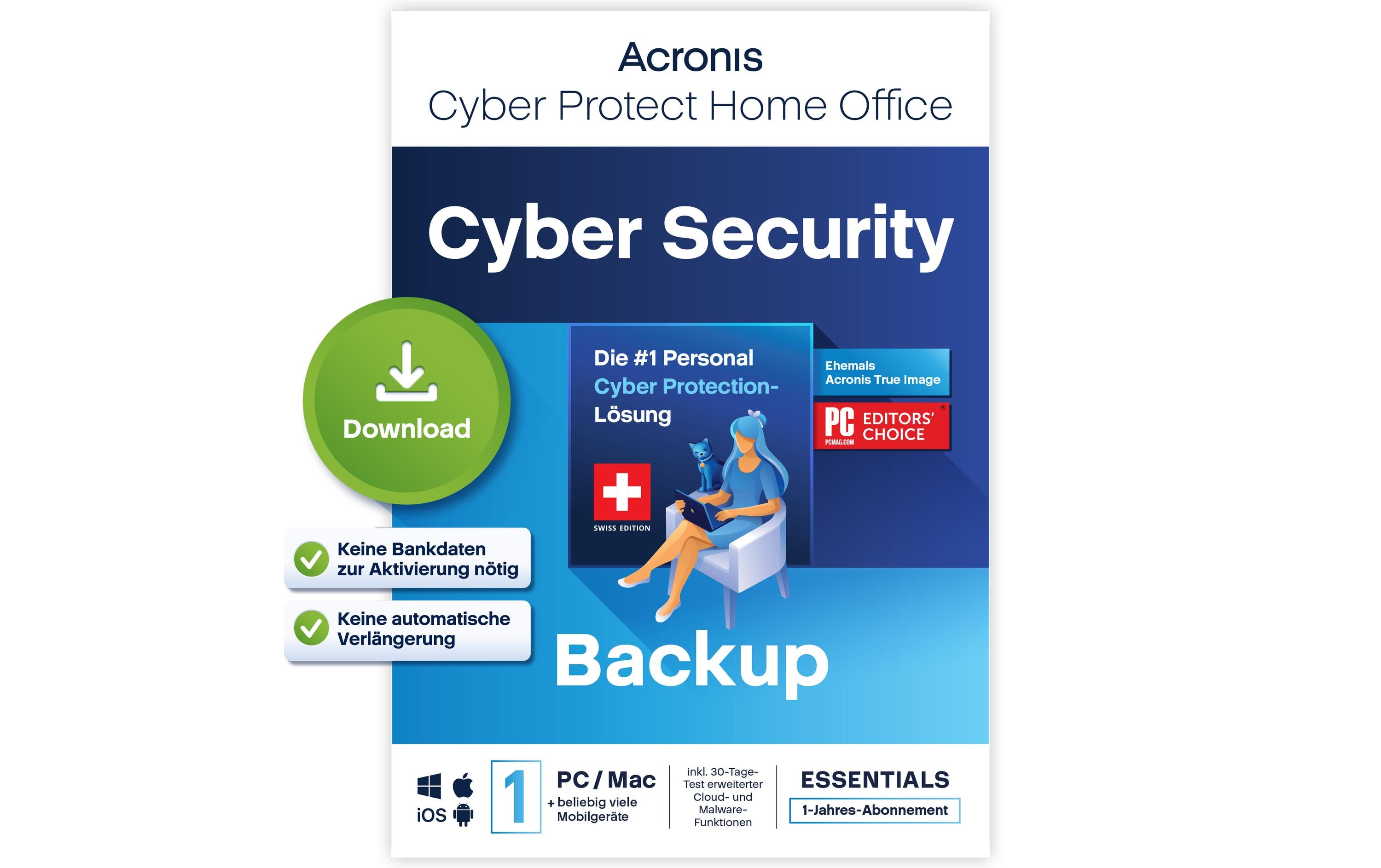 Acronis Cyber Protect Home Office True Image Ed. ESD, ABO, 1 PC, 3yr