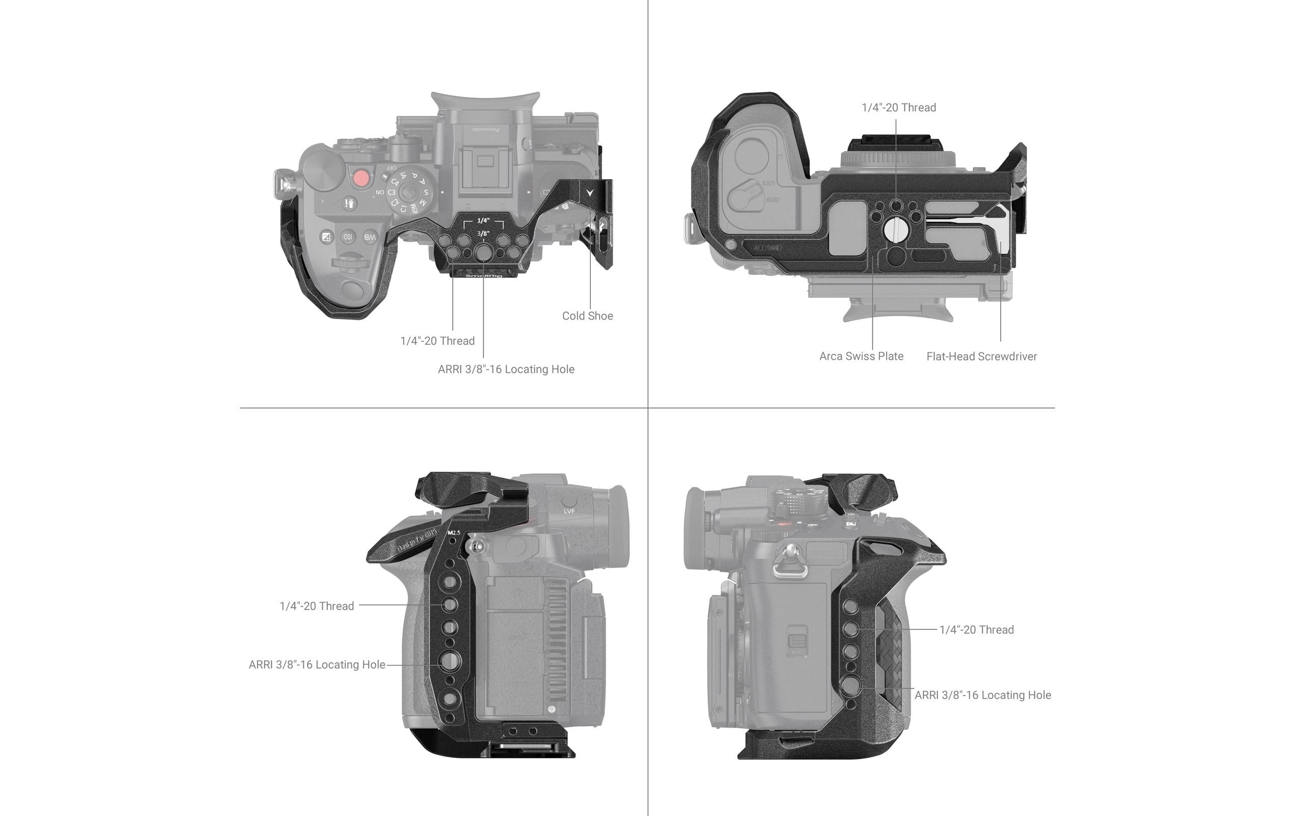 Smallrig Cage Black Mamba LUMIX GH6