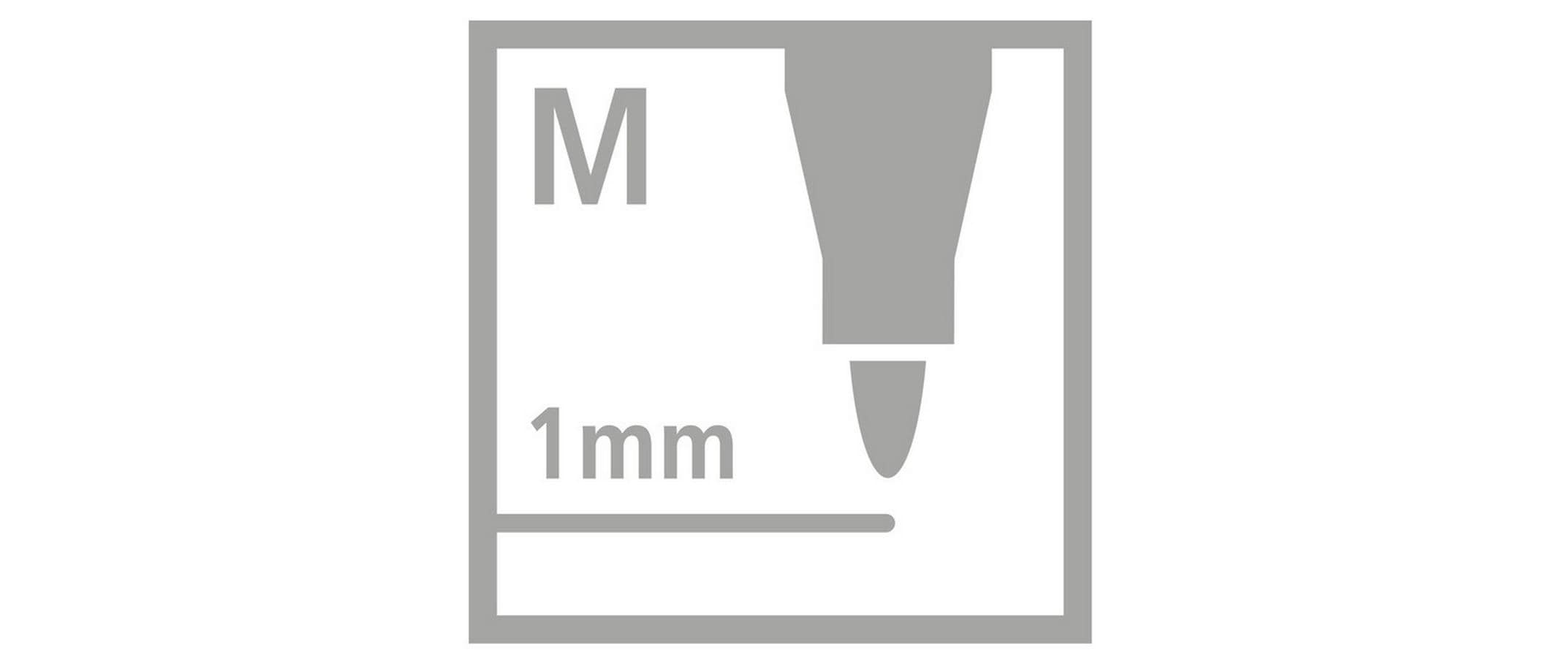 STABILO OHPen Universal NonPermanent M Schwarz, 10 Stück