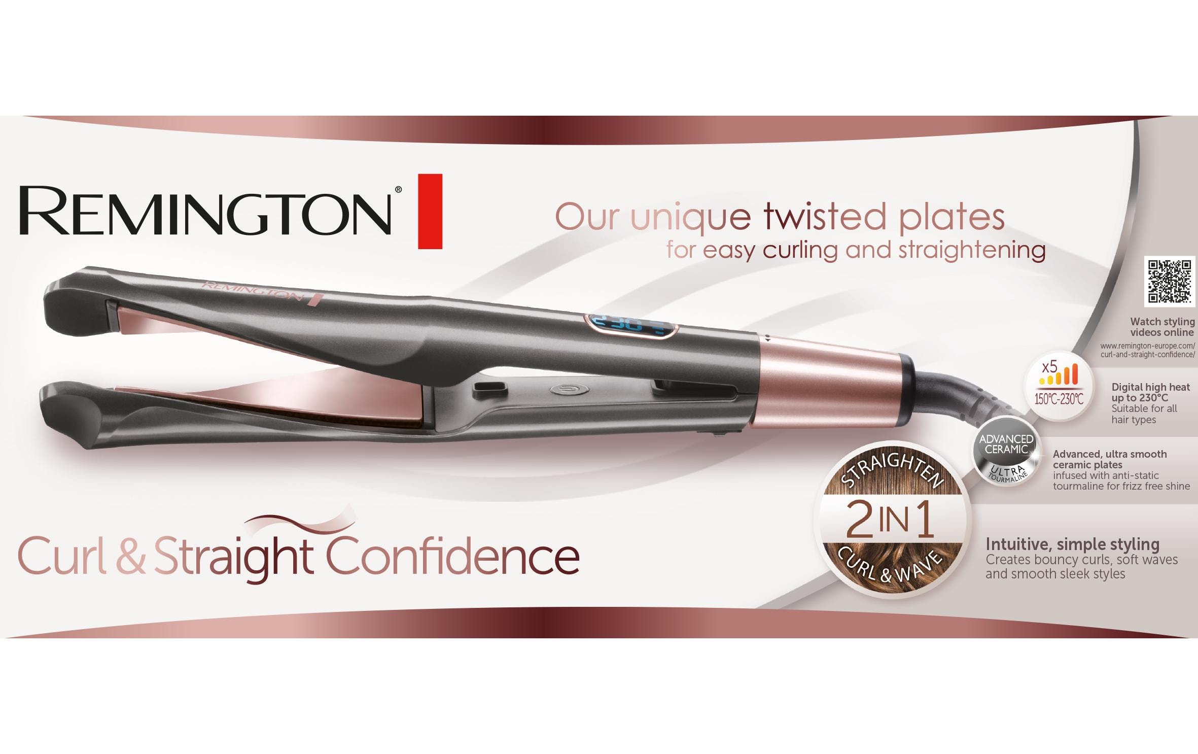 Remington Haarglätter S6606 Curl&Straight Confidence