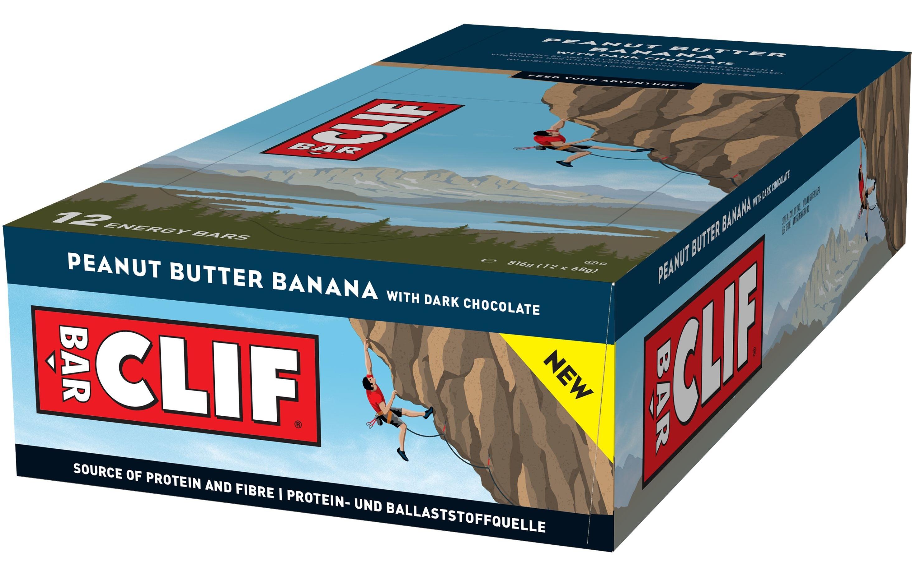 CLIF Bar Peanut Butter Banana 12 Stk. Banane/Dunkle Schokolade