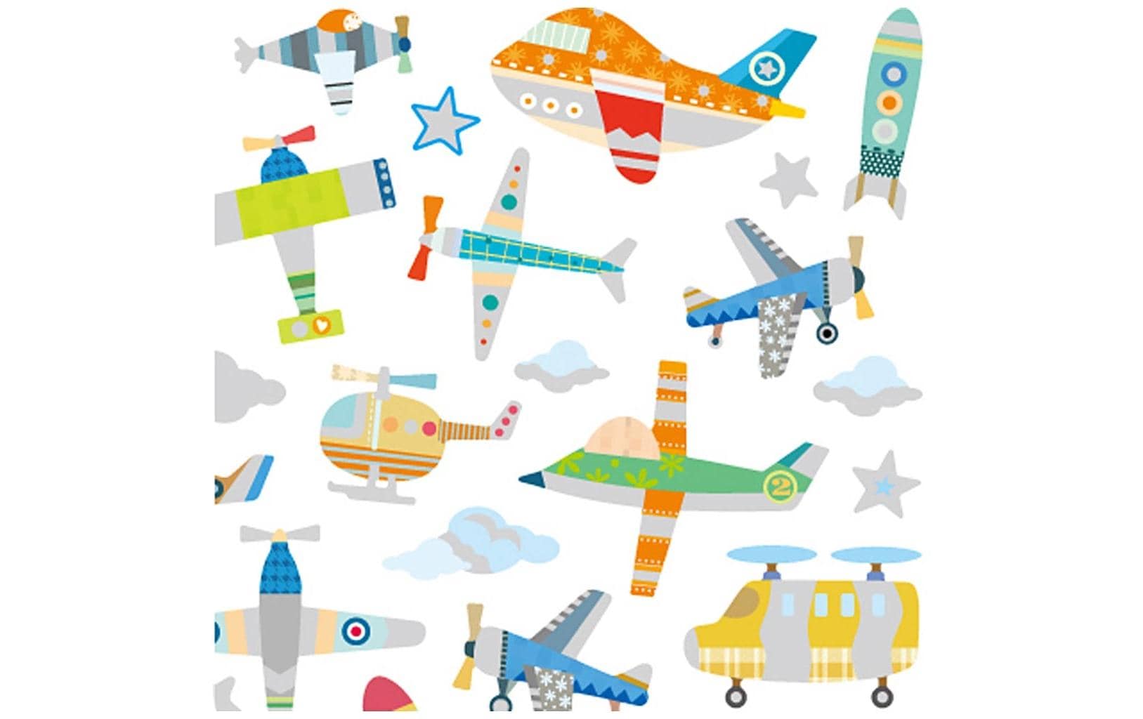 Creativ Company Motivsticker Flugzeuge 1 Blatt