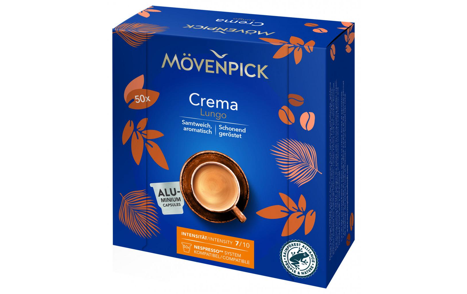 Mövenpick Kaffeekapseln Lungo Crema 50 Stück