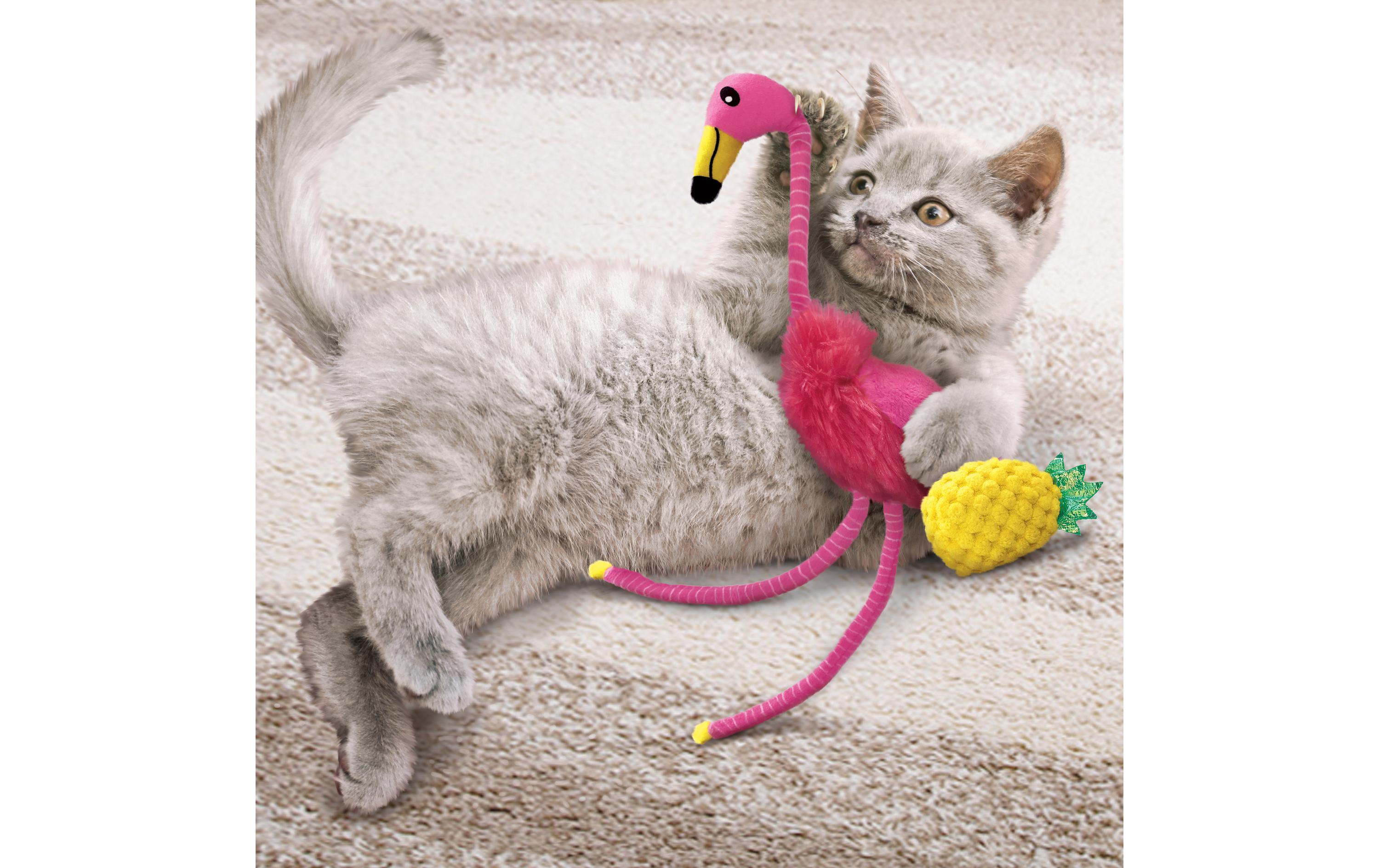 Kong Cat Tropics Flamingo 2-PK, 29.2 x 3.2 x 14 cm