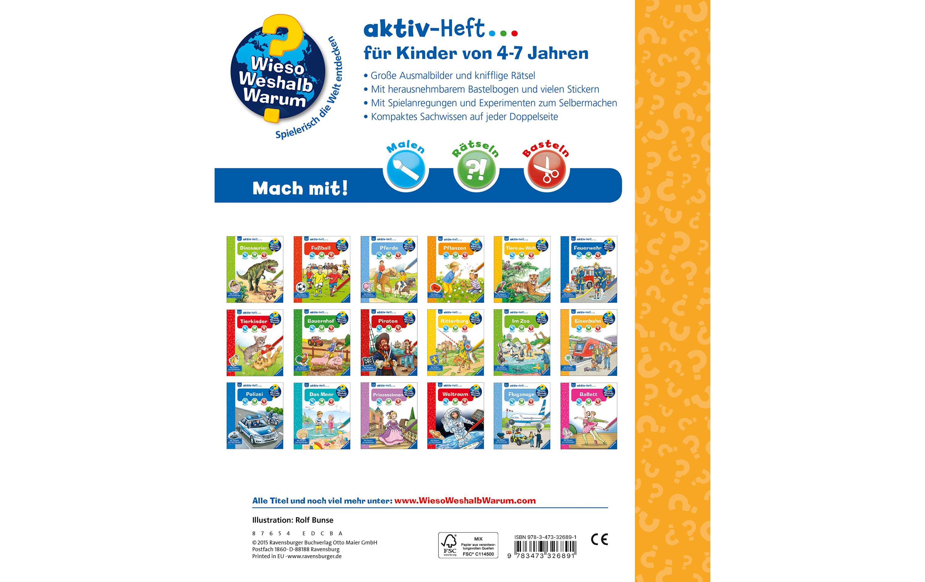 Ravensburger Kinder-Sachbuch WWW Aktiv-Heft Eisenbahn