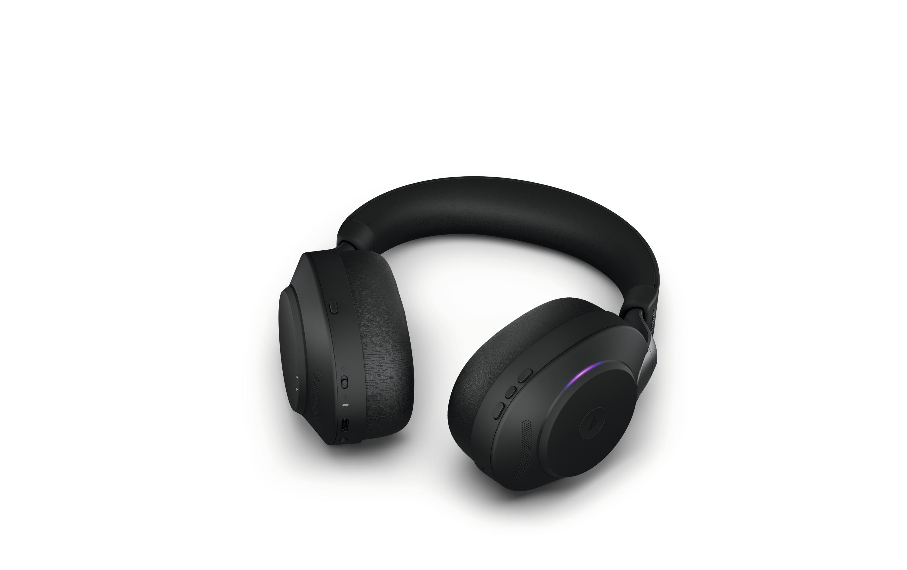 Jabra Headset Evolve2 85 Duo MS Schwarz, USB-C, inkl. Ladestation