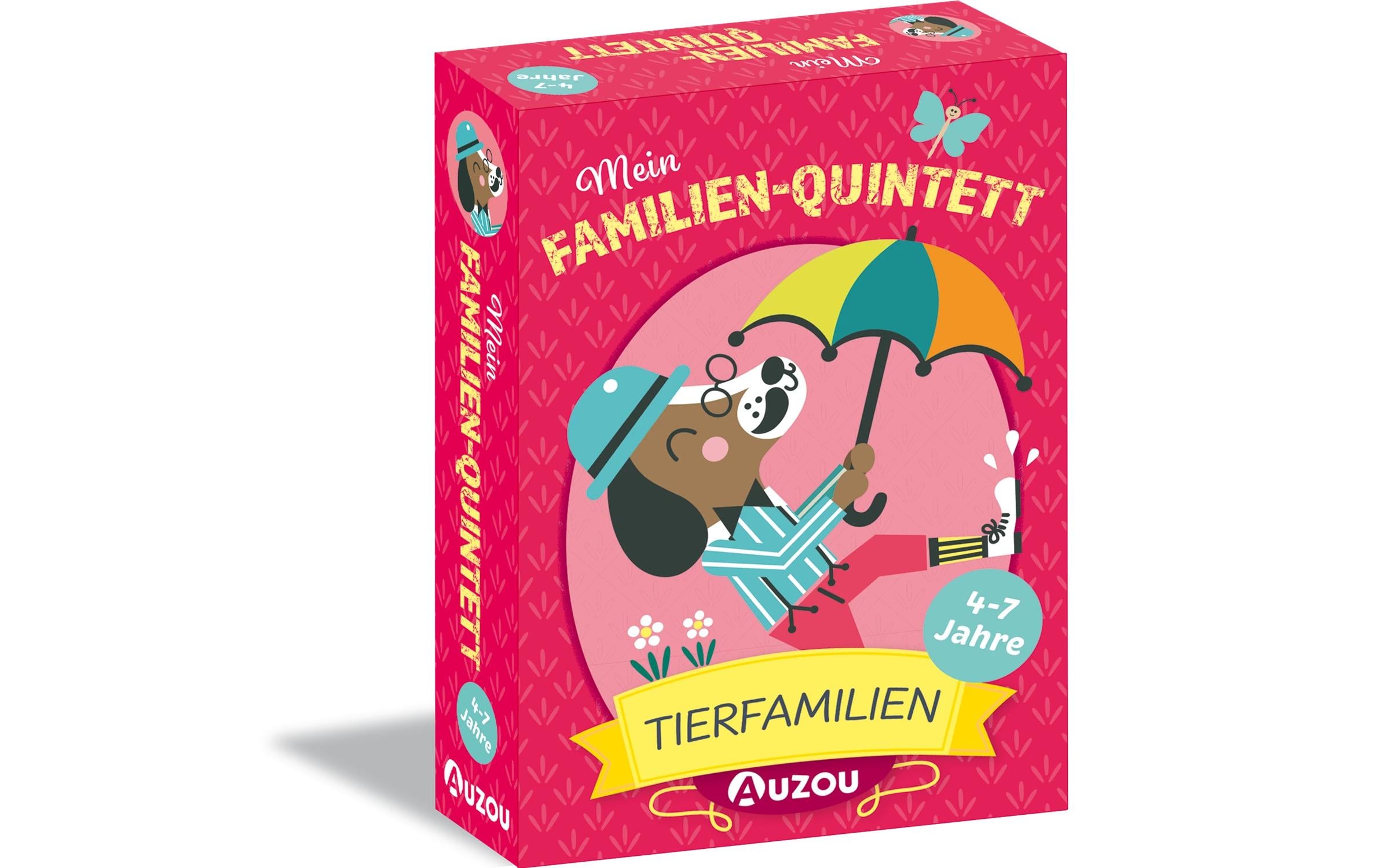 HUCH! Kartenspiel Mein Familien-Quintett Tierfamilien