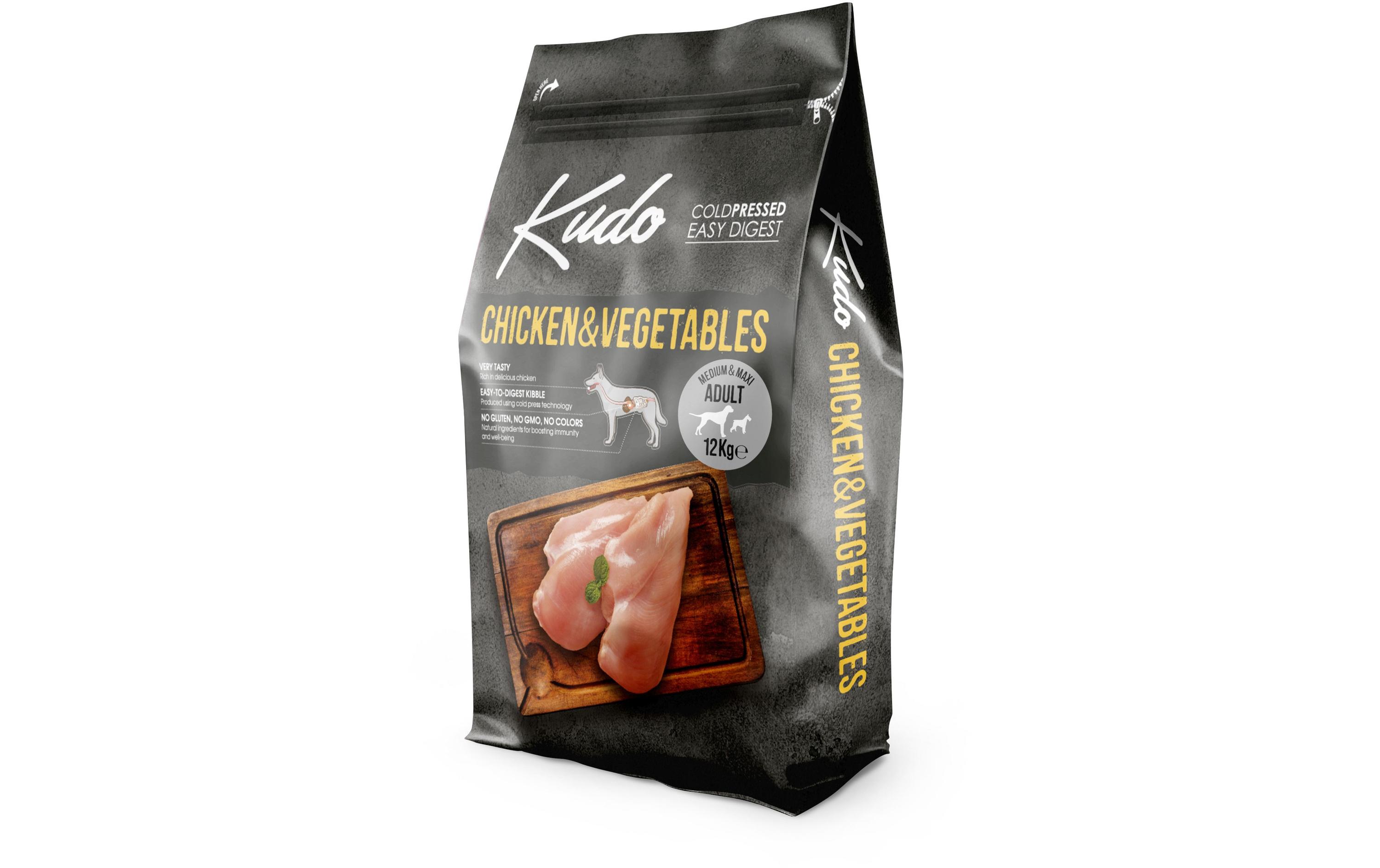 Kudo Trockenfutter Huhn & Gemüse Adult, 12 kg