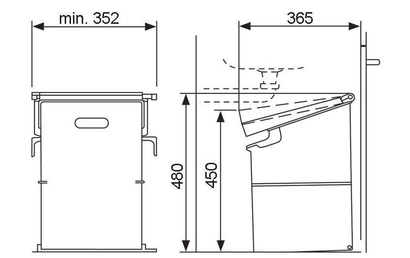 Müllex Abfalleimer SINGLE 35