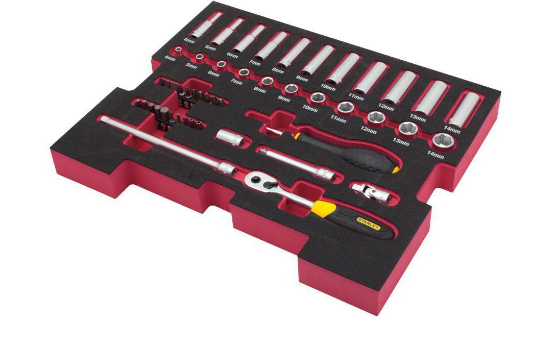 Stanley Fatmax Steckschlüssel-Set T-STAK 1/4 Einlage, 48-teilig