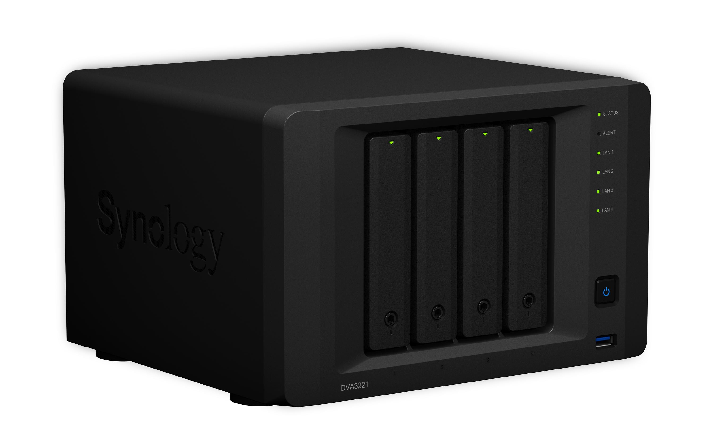 Synology Netzwerkrekorder Deep Learning NVR DVA3221 ohne HDD