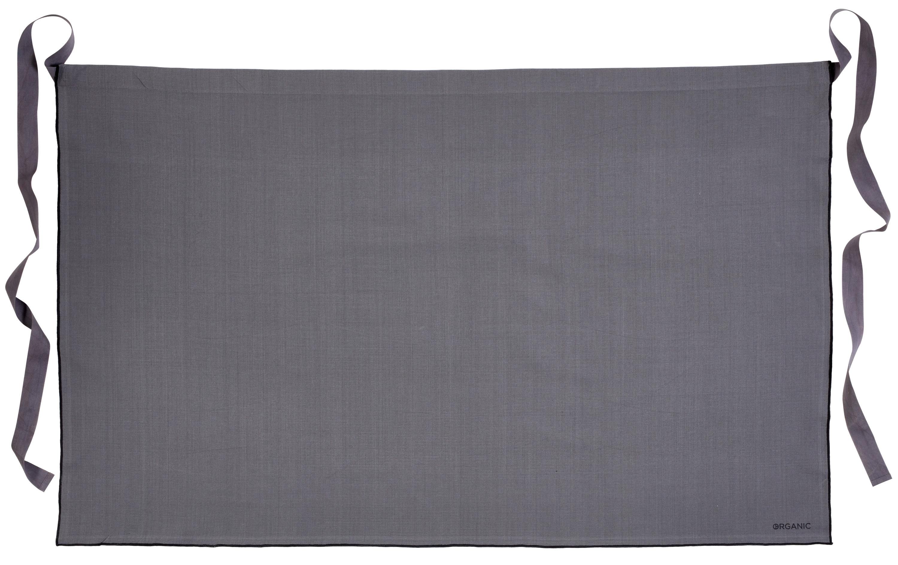 Södahl Kochschürze Organic 70 x 108 cm, Grau/Schwarz