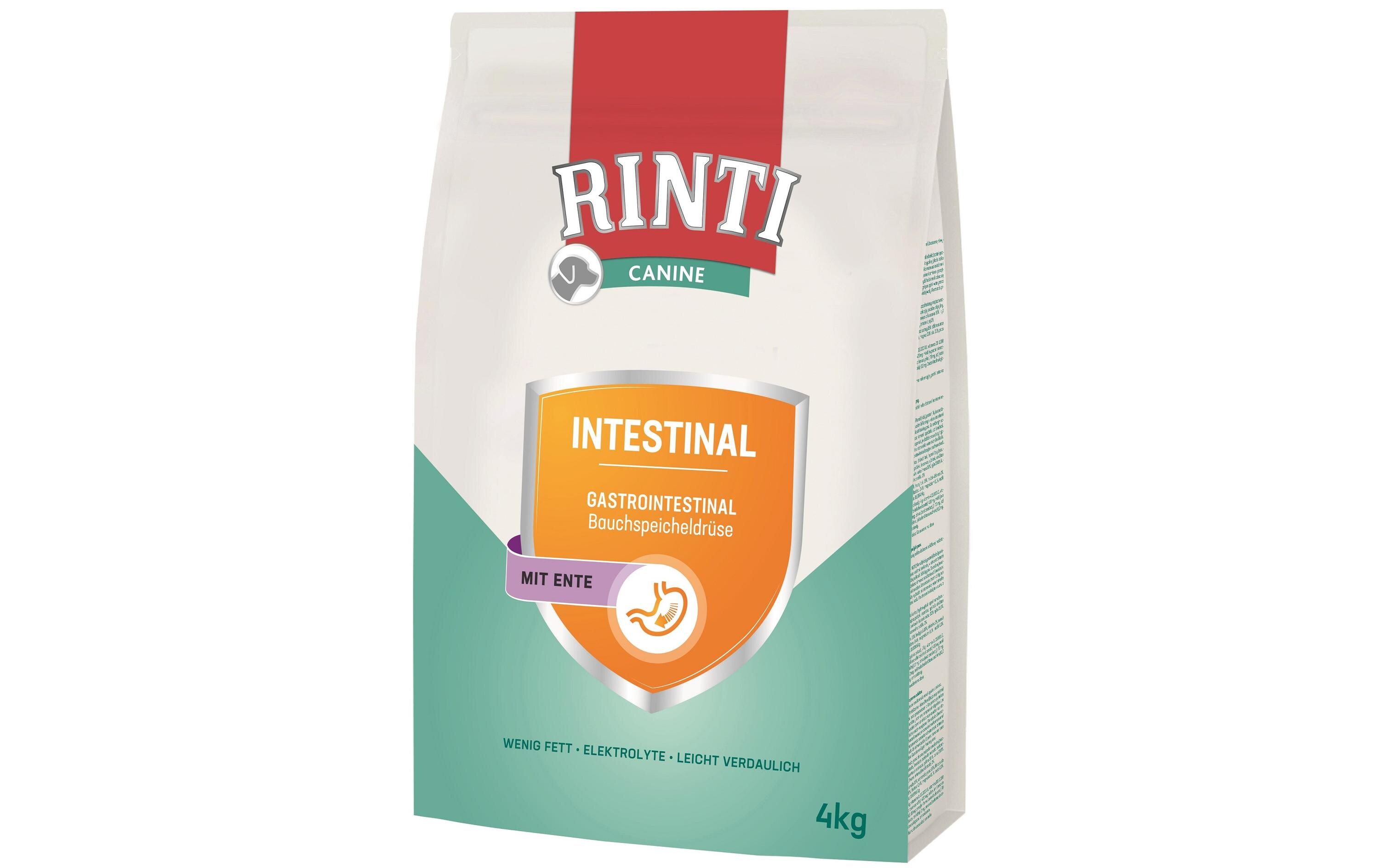 Rinti Canine Trockenfutter Intestinal Ente, 4 kg