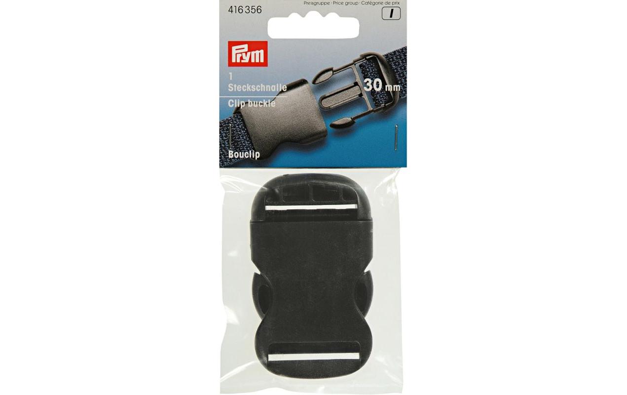 Prym Steckschnalle Stark Schwarz, 30 mm