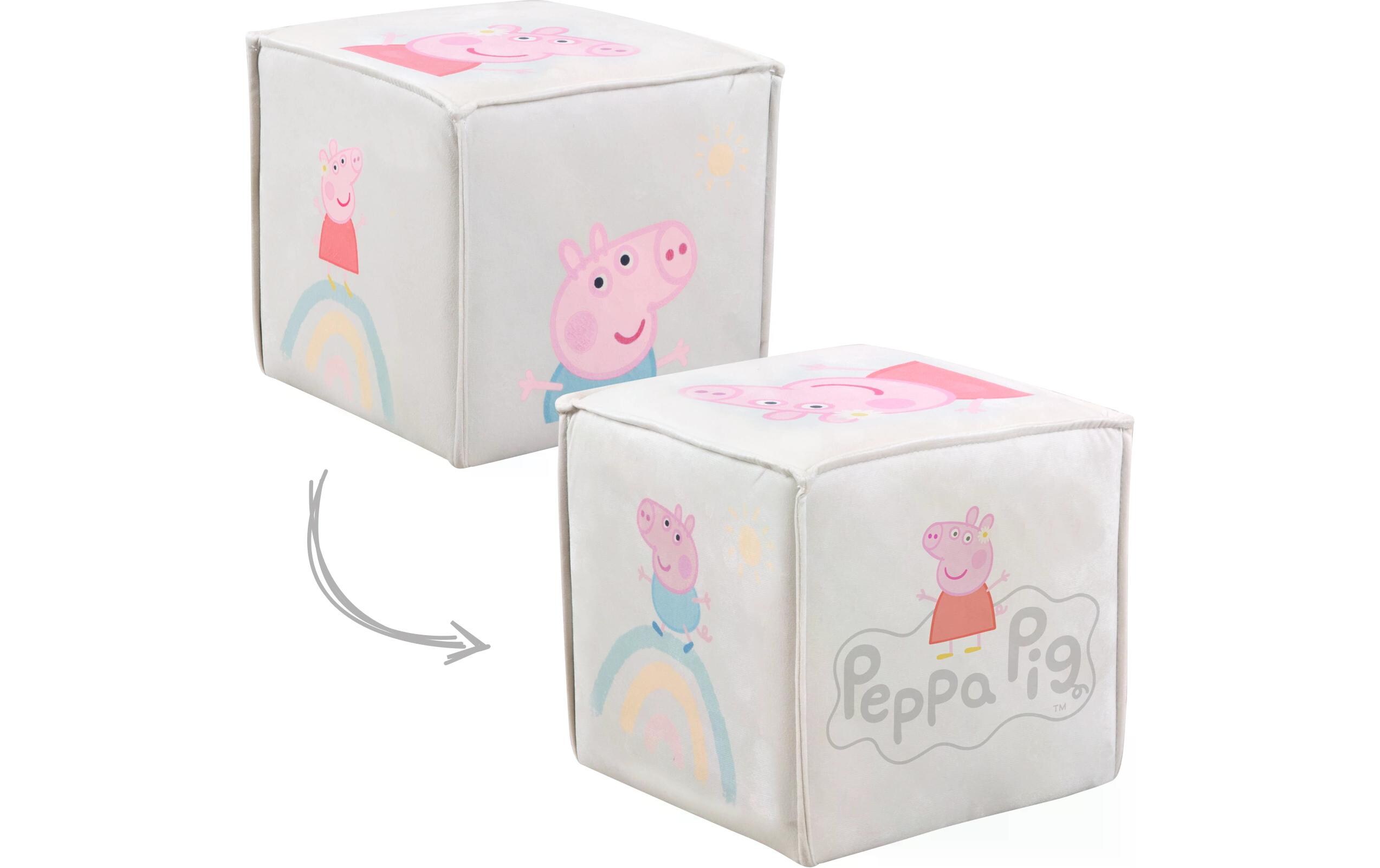 roba Kinderhocker Peppa Pig in Würfelform