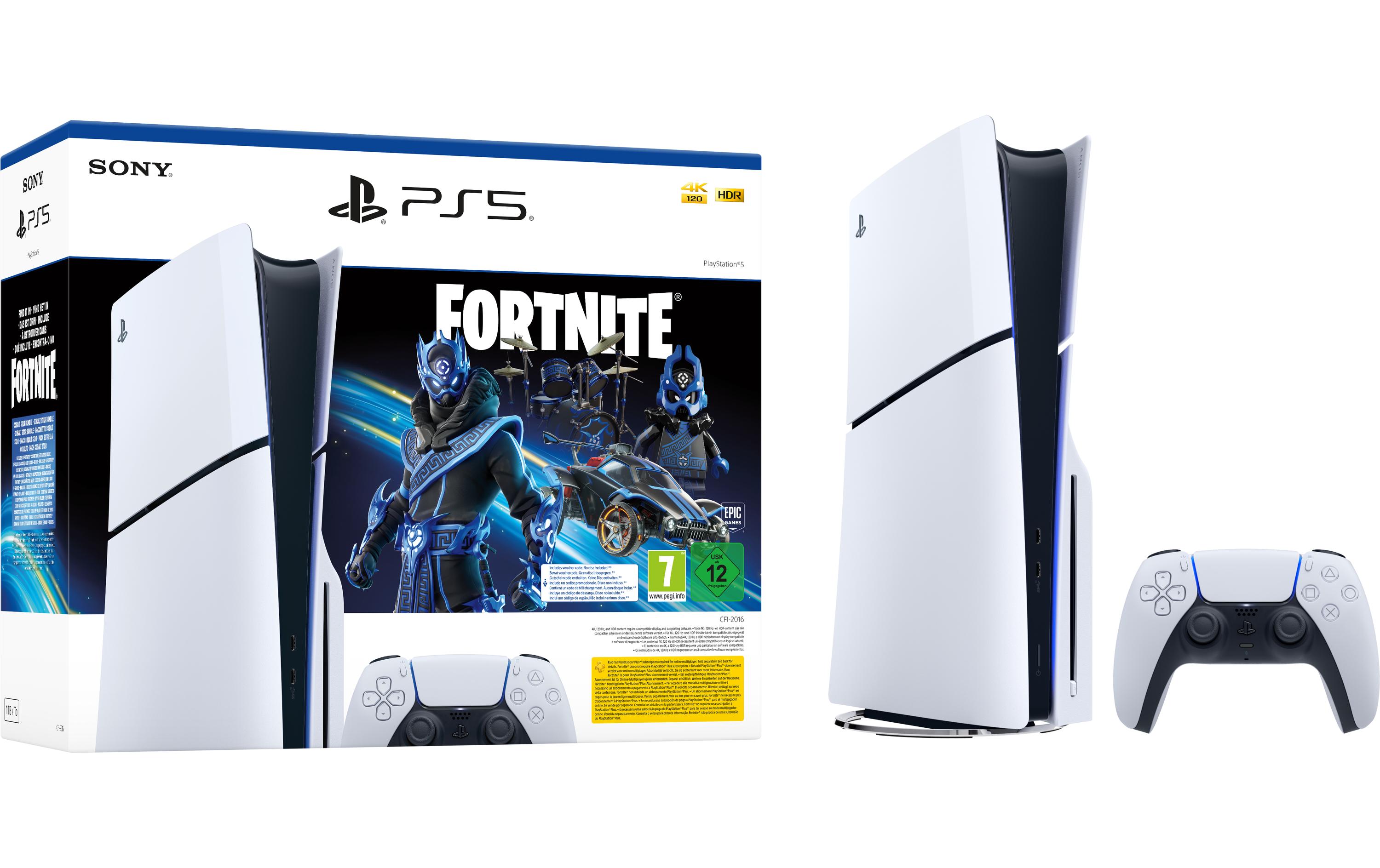 Sony PlayStation 5 Slim – Disc Fortnite Cobalt Star Bundle