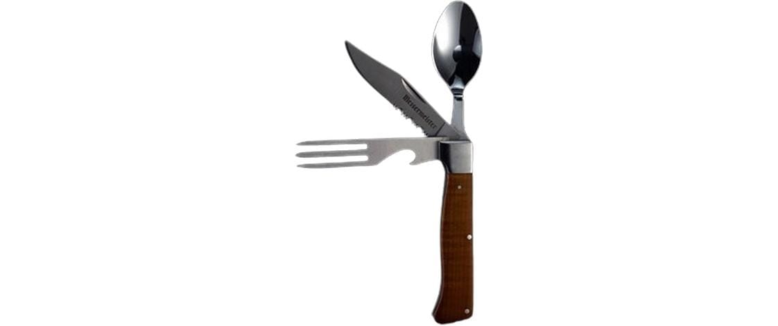 Messermeister Outdoor-Besteck-Set Adventure Chef Braun