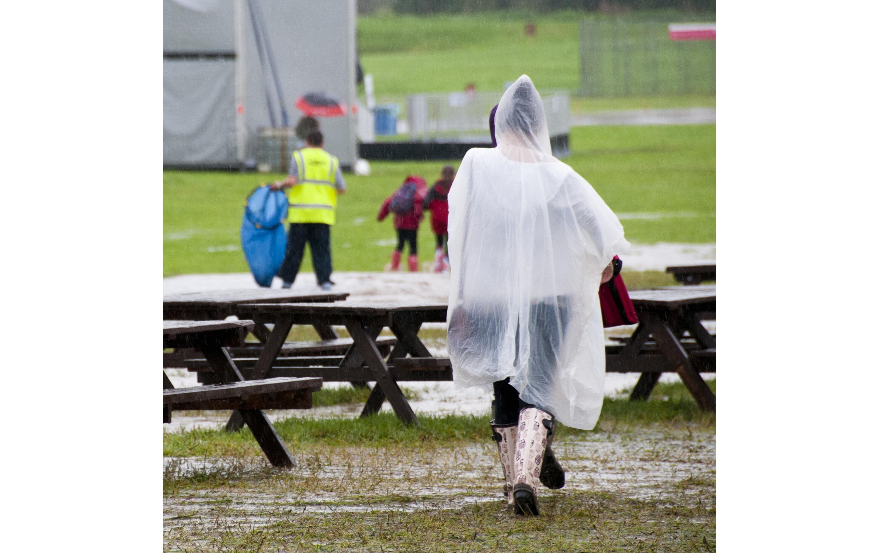 relaxdays Regenponcho 20 Stück, Transparent