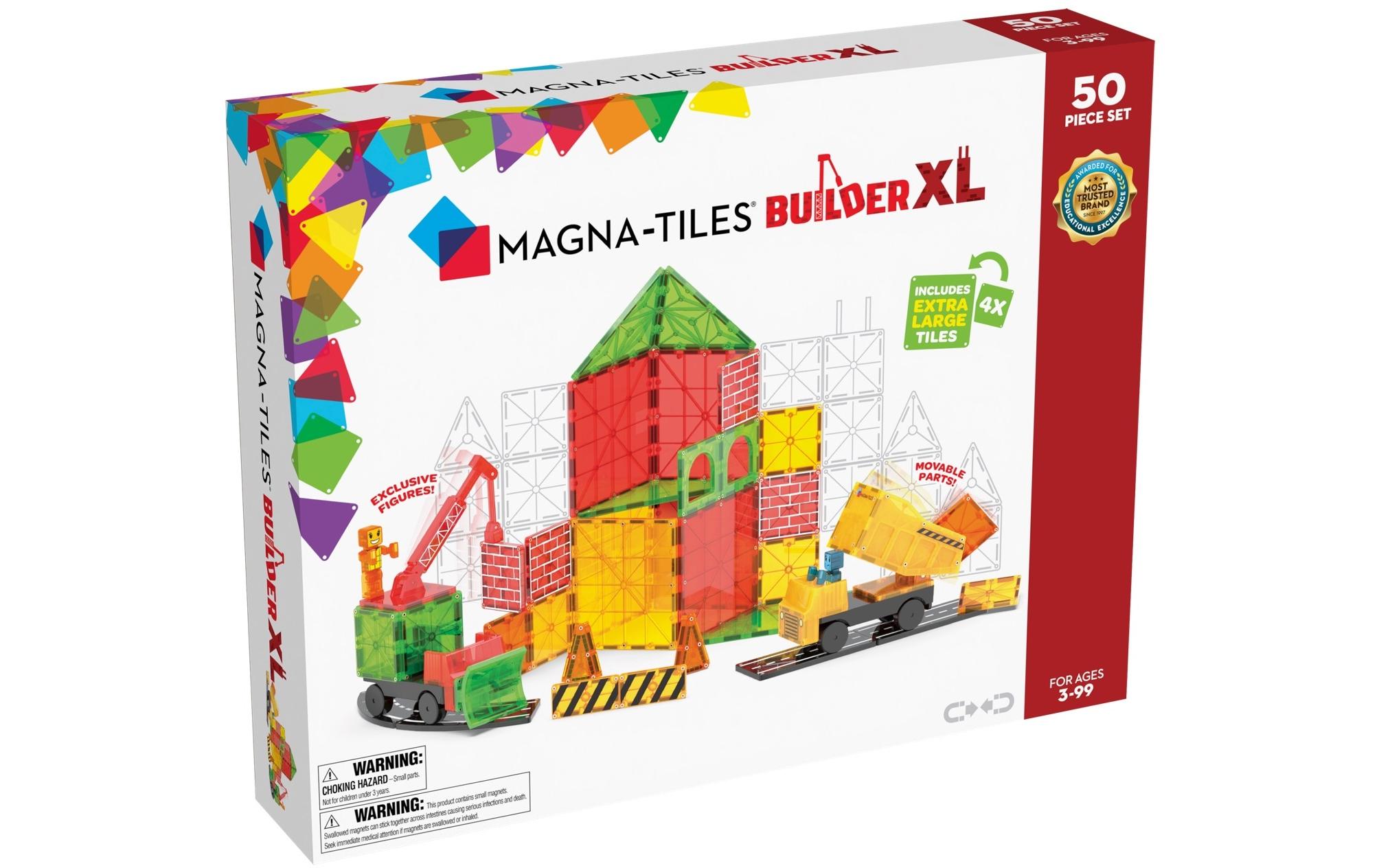 Magna-Tiles Bausteinmodell Baustelle XL 50-teilig