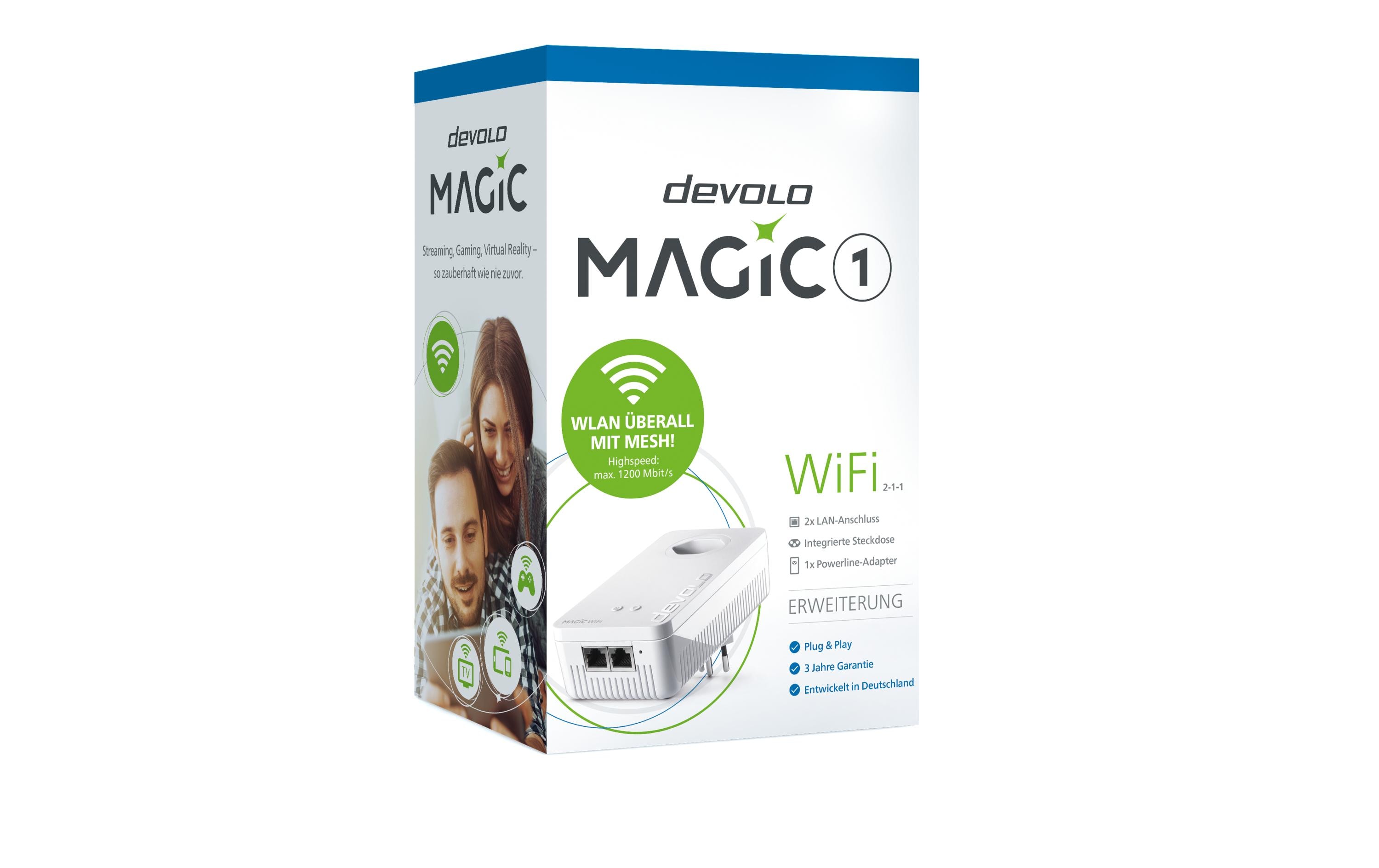 devolo Powerline Magic 1 WiFi Erweiterungsadapter