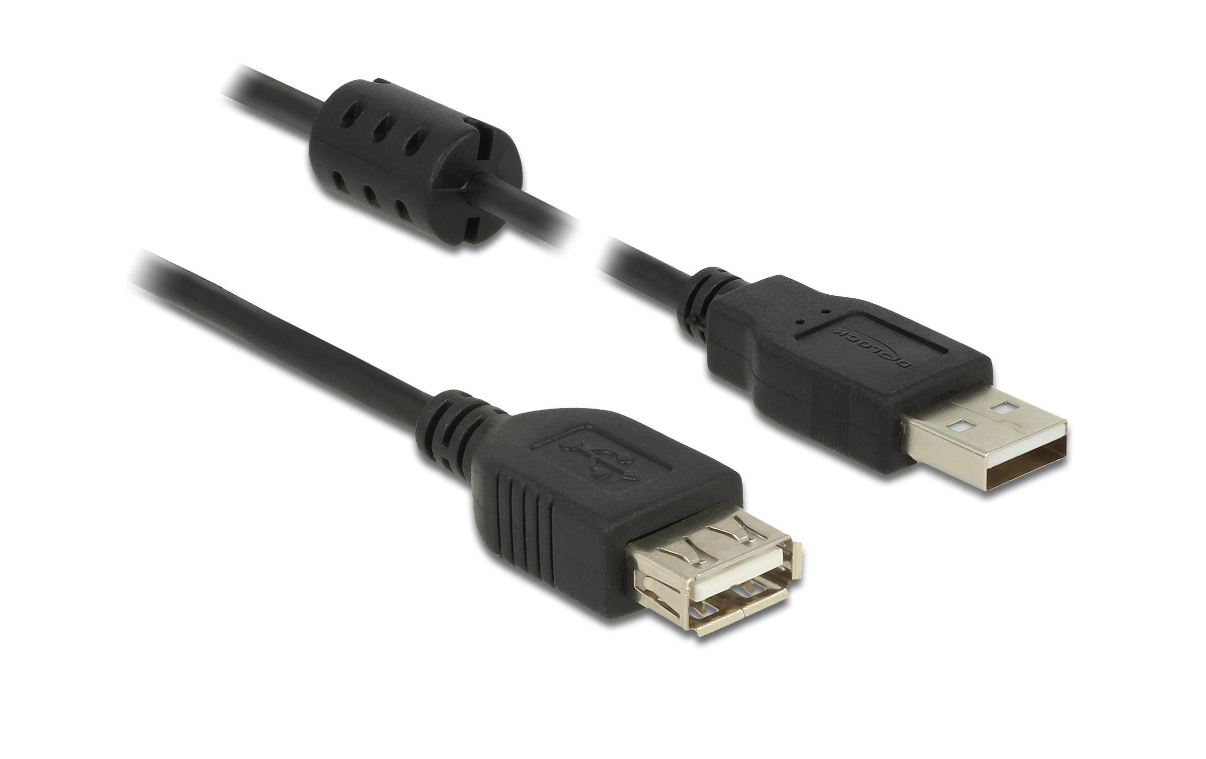 Delock USB 2.0-Verlängerungskabel USB A - USB A 1.5 m