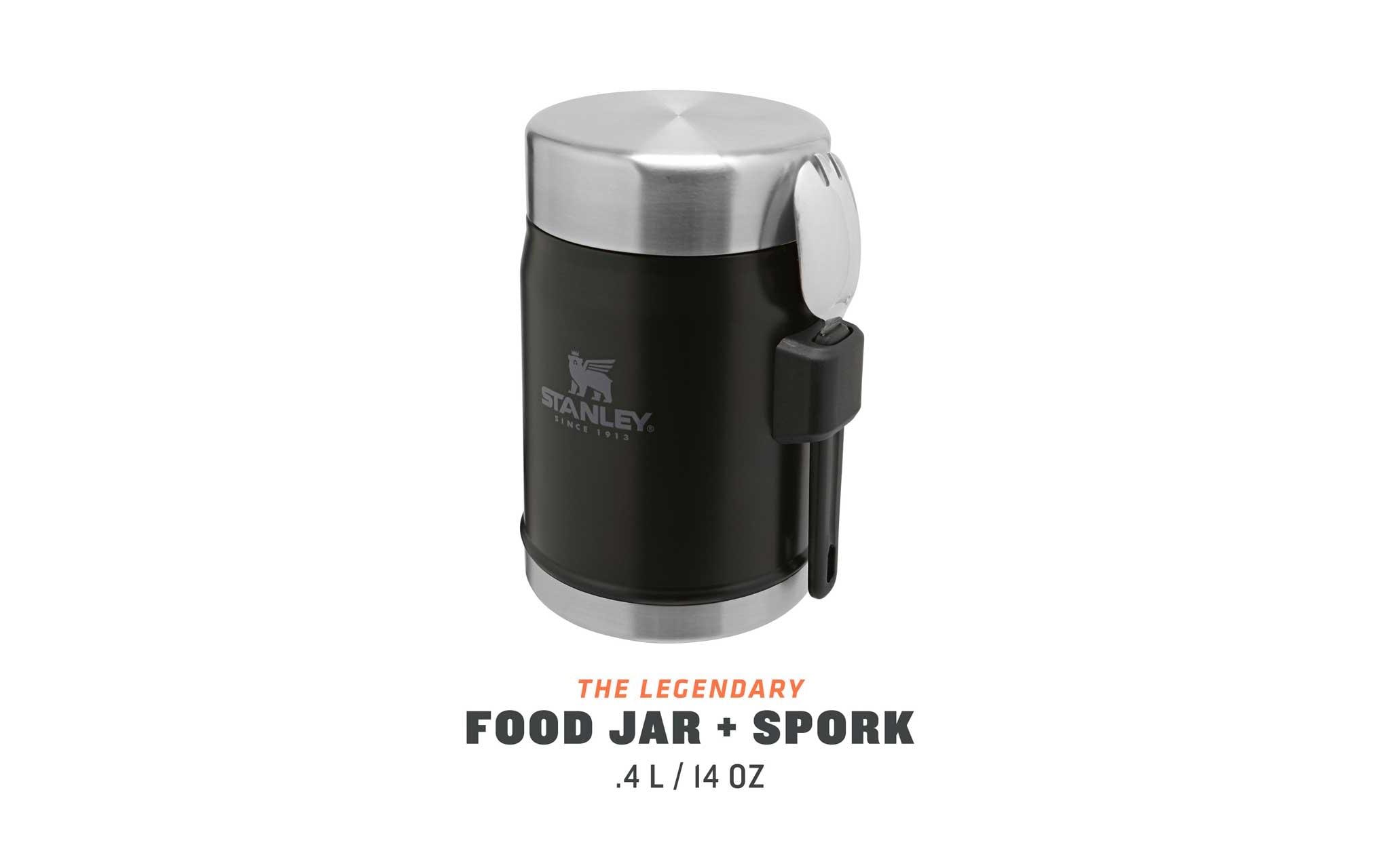 Stanley 1913 Thermo-Foodbehälter Legendary Food Jar + Spork 0.4 l, Black