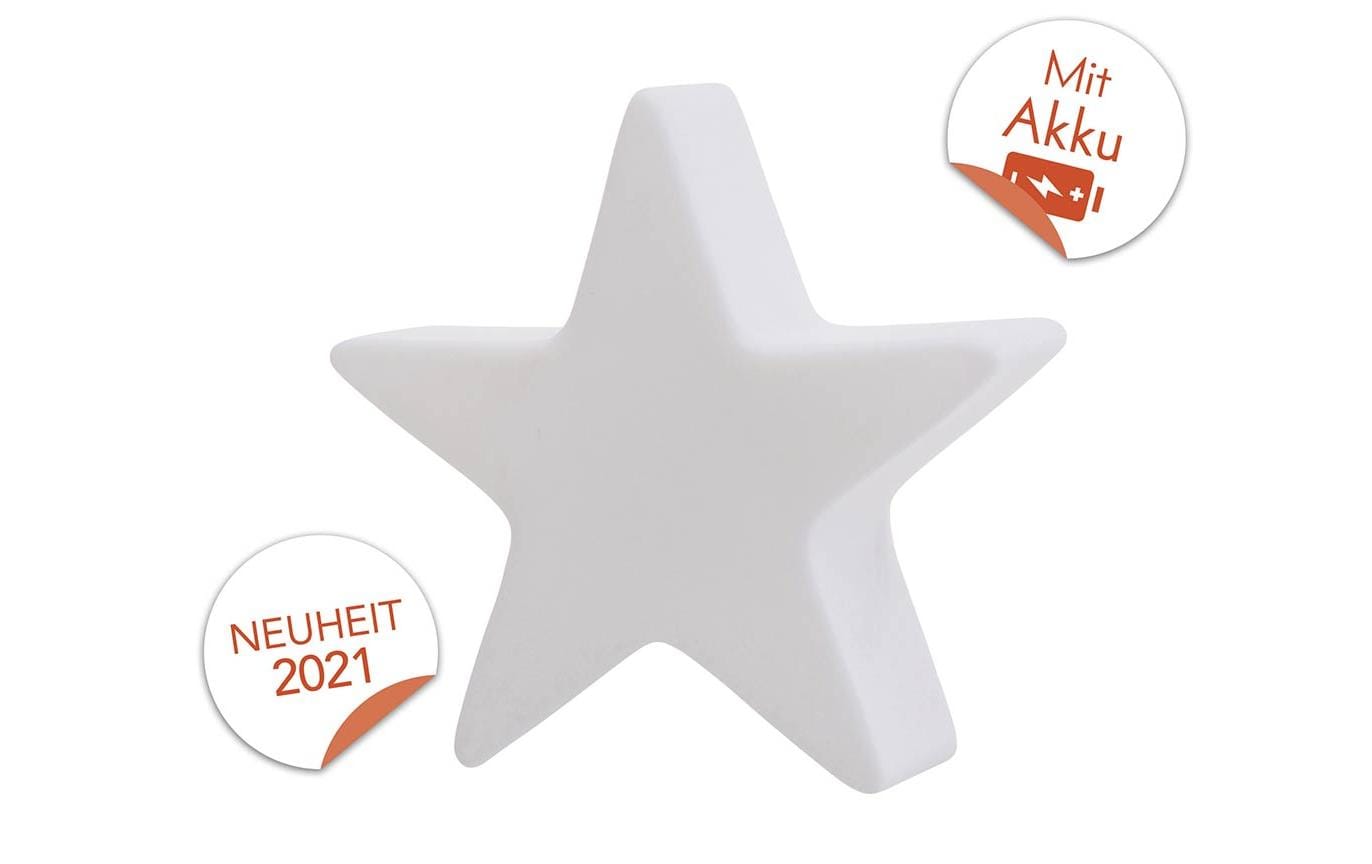 8 Seasons Design Motivlicht Shining Star Micro S, Weiss